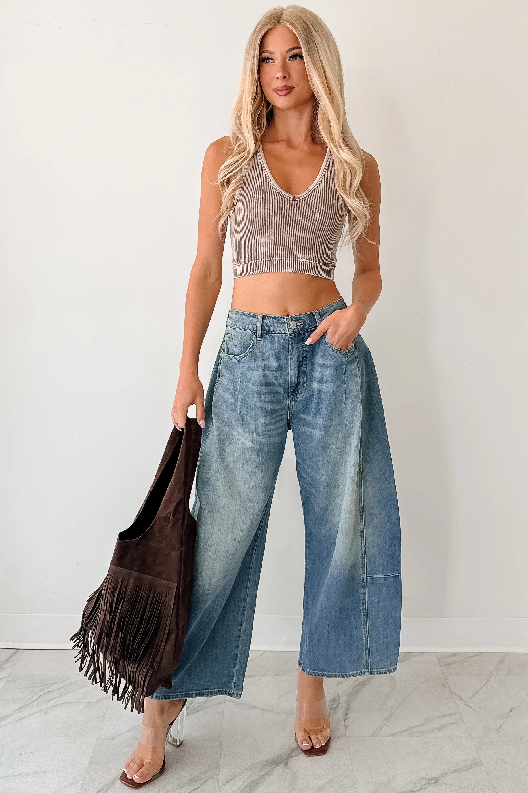 Frank High Rise Signature 8 Barrel Jeans (Medium) - Image 10