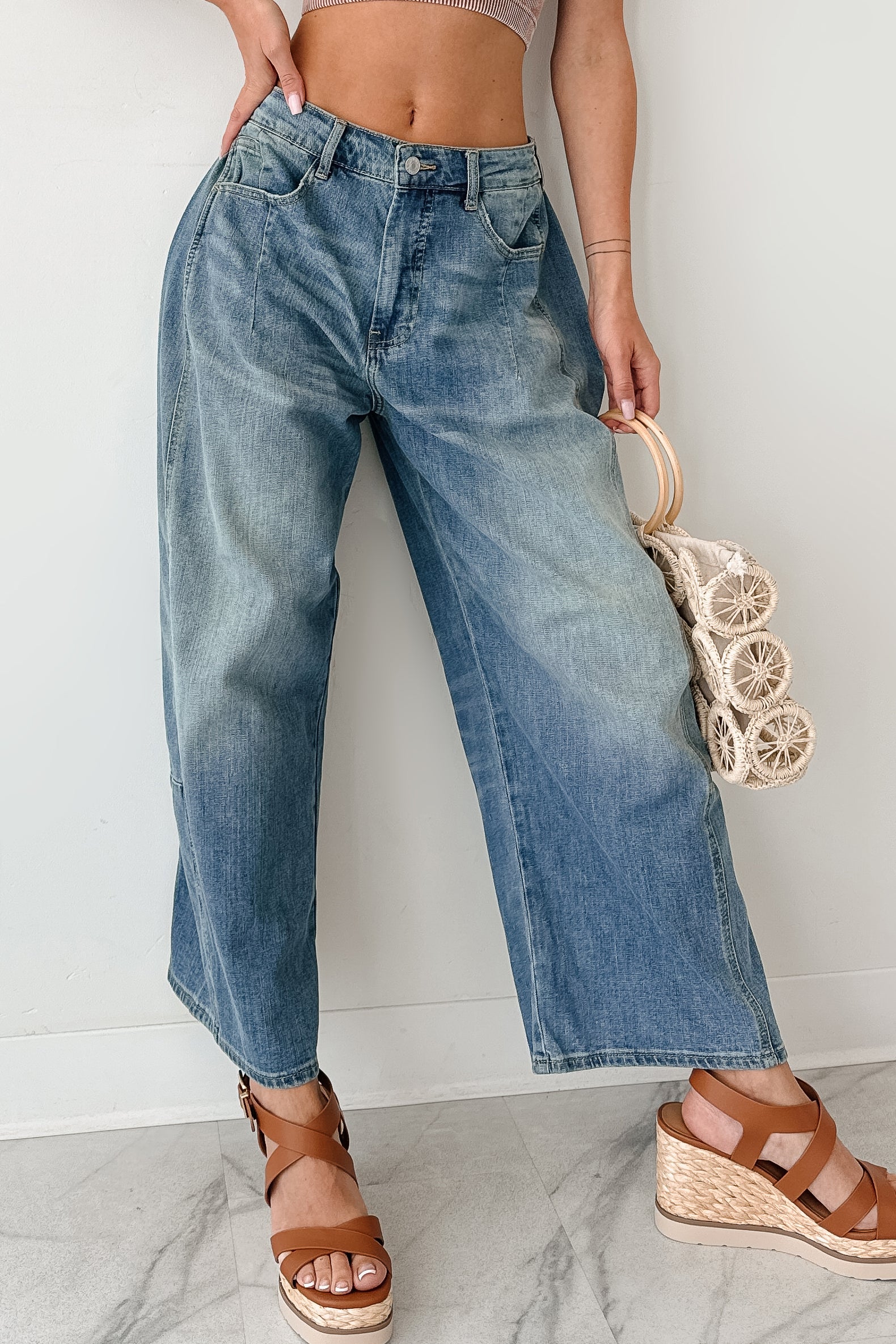 Frank High Rise Signature 8 Barrel Jeans (Medium) - Image 11