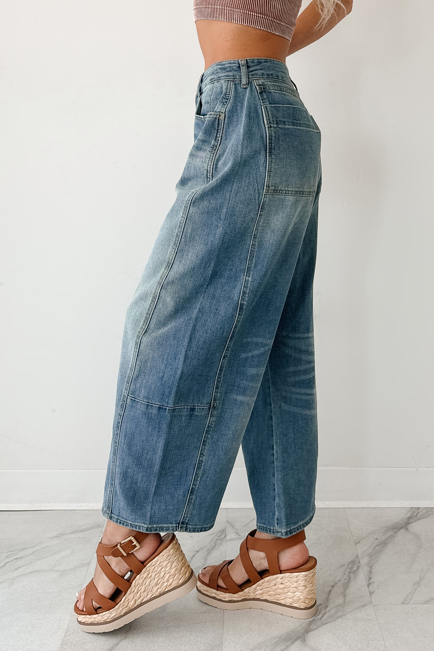 Frank High Rise Signature 8 Barrel Jeans (Medium) - Image 12