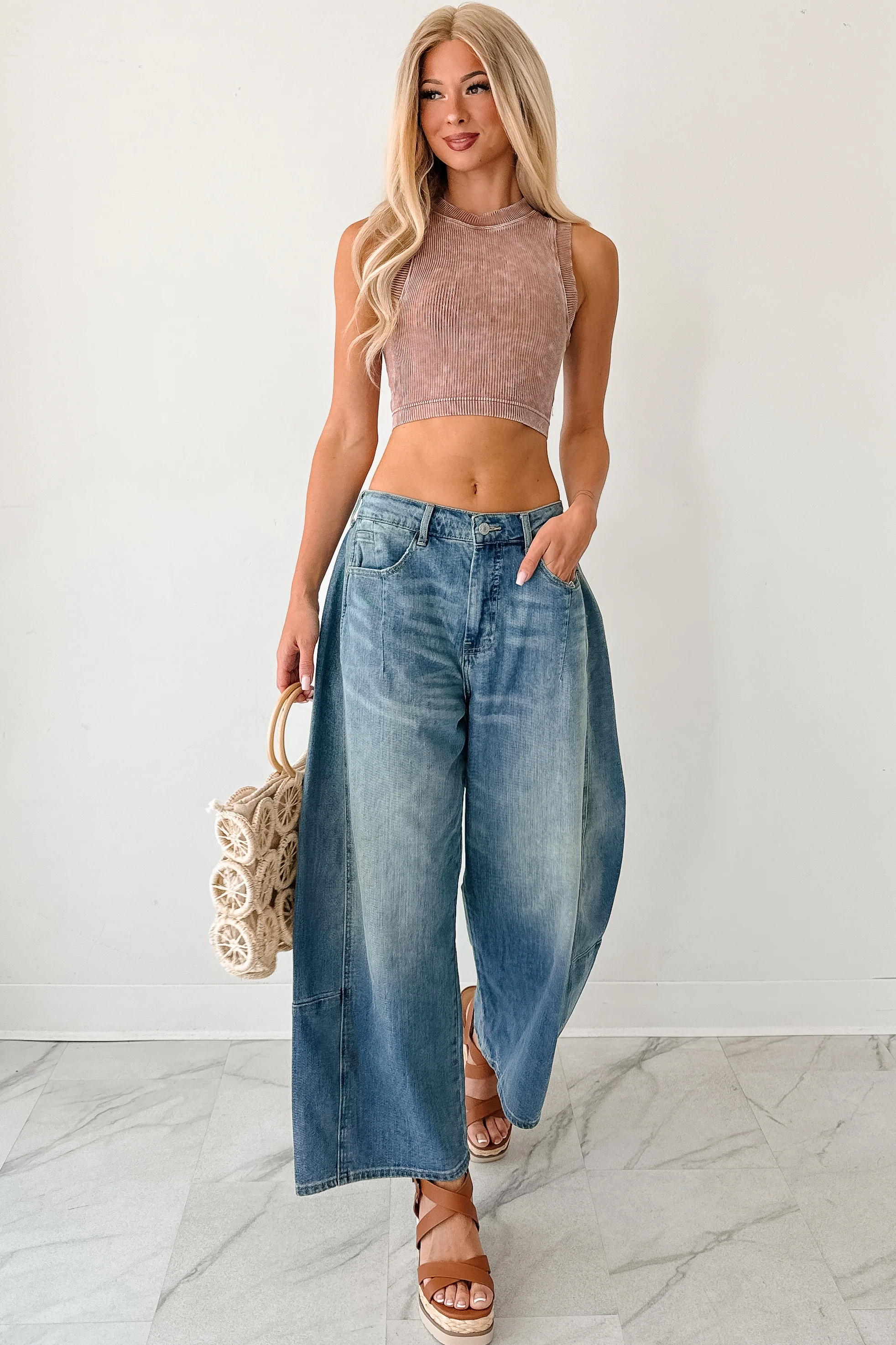 Frank High Rise Signature 8 Barrel Jeans (Medium) - Image 16