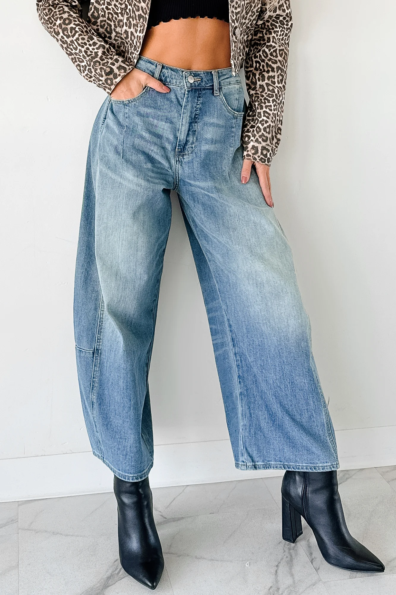 Frank High Rise Signature 8 Barrel Jeans (Medium) - Image 17