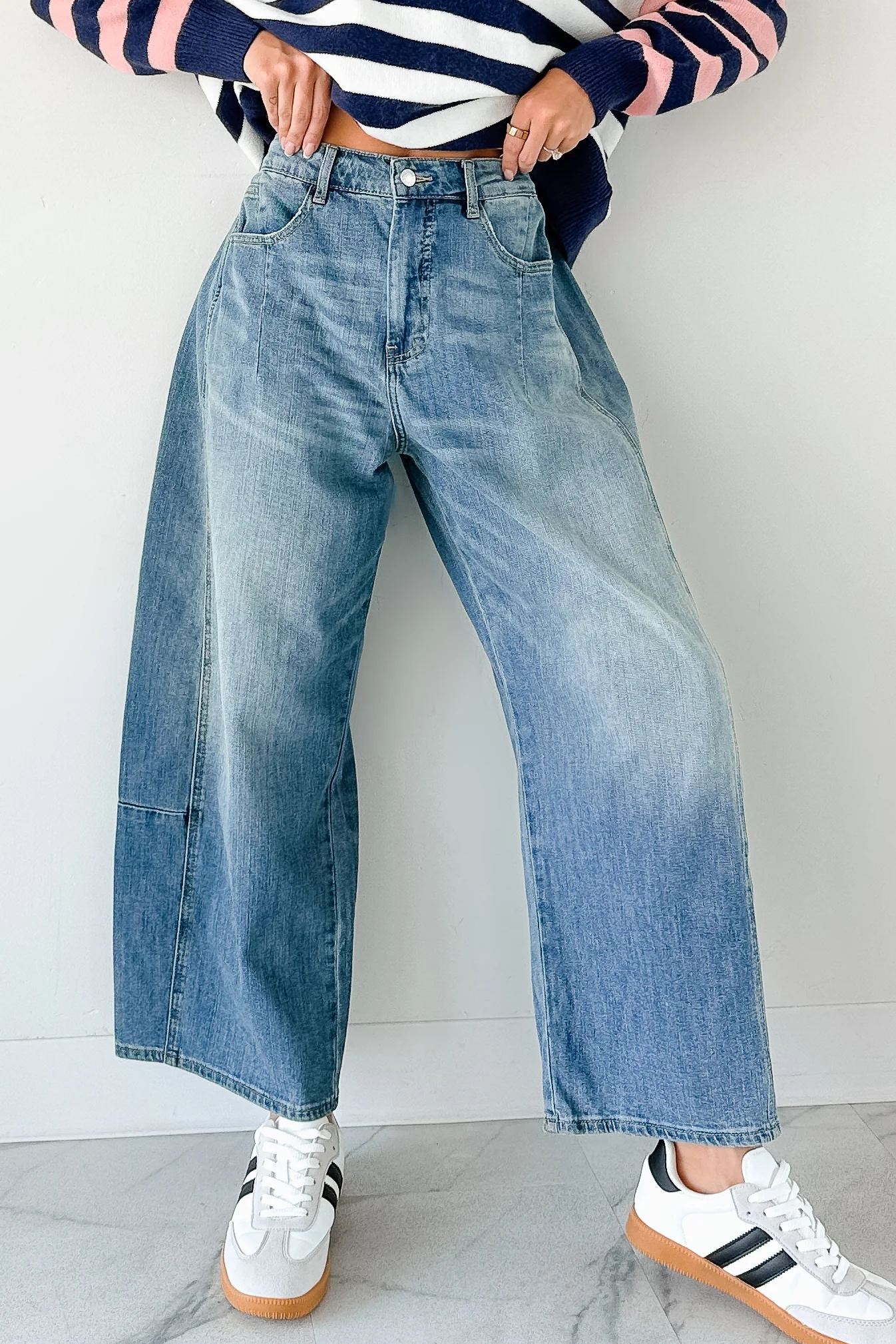 Frank High Rise Signature 8 Barrel Jeans (Medium) - Image 3