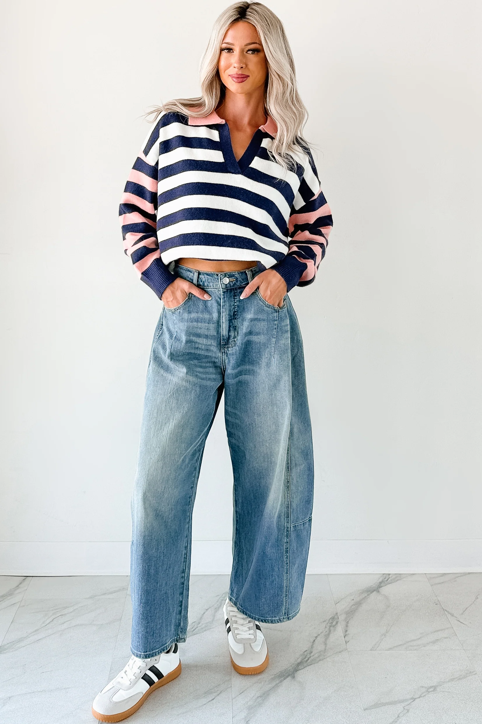 Frank High Rise Signature 8 Barrel Jeans (Medium) - Image 4
