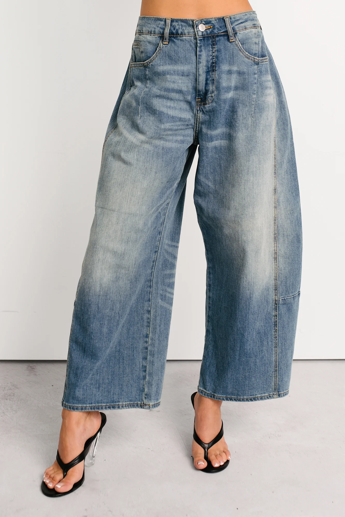 Frank High Rise Signature 8 Barrel Jeans (Medium) - Image 7