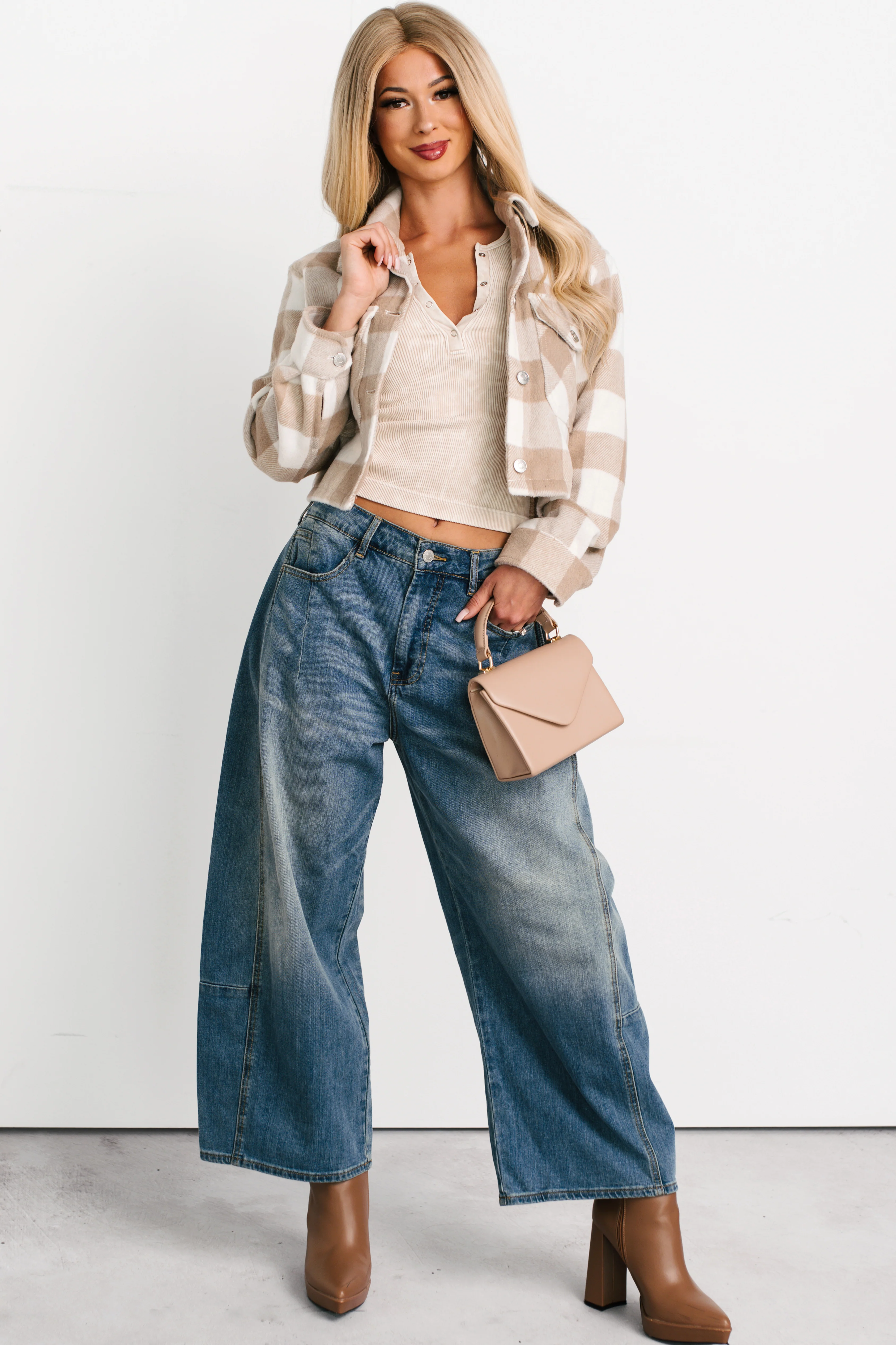 Frank High Rise Signature 8 Barrel Jeans (Medium) - Image 8