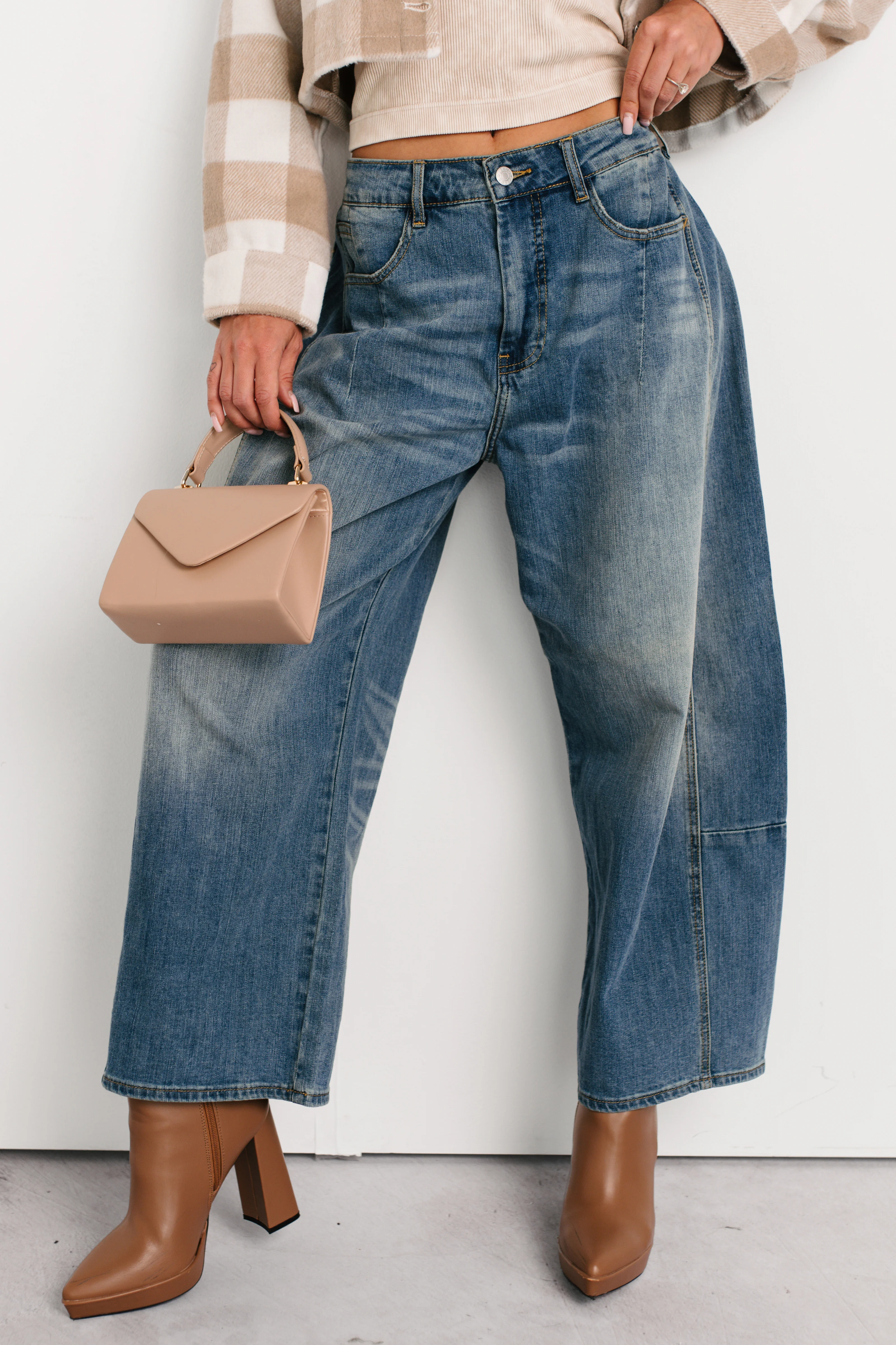 Frank High Rise Signature 8 Barrel Jeans (Medium) - Image 9