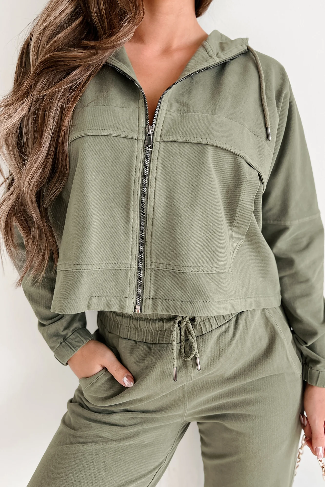 Free & Easy Utility Jacket (Army Green) - Image 3