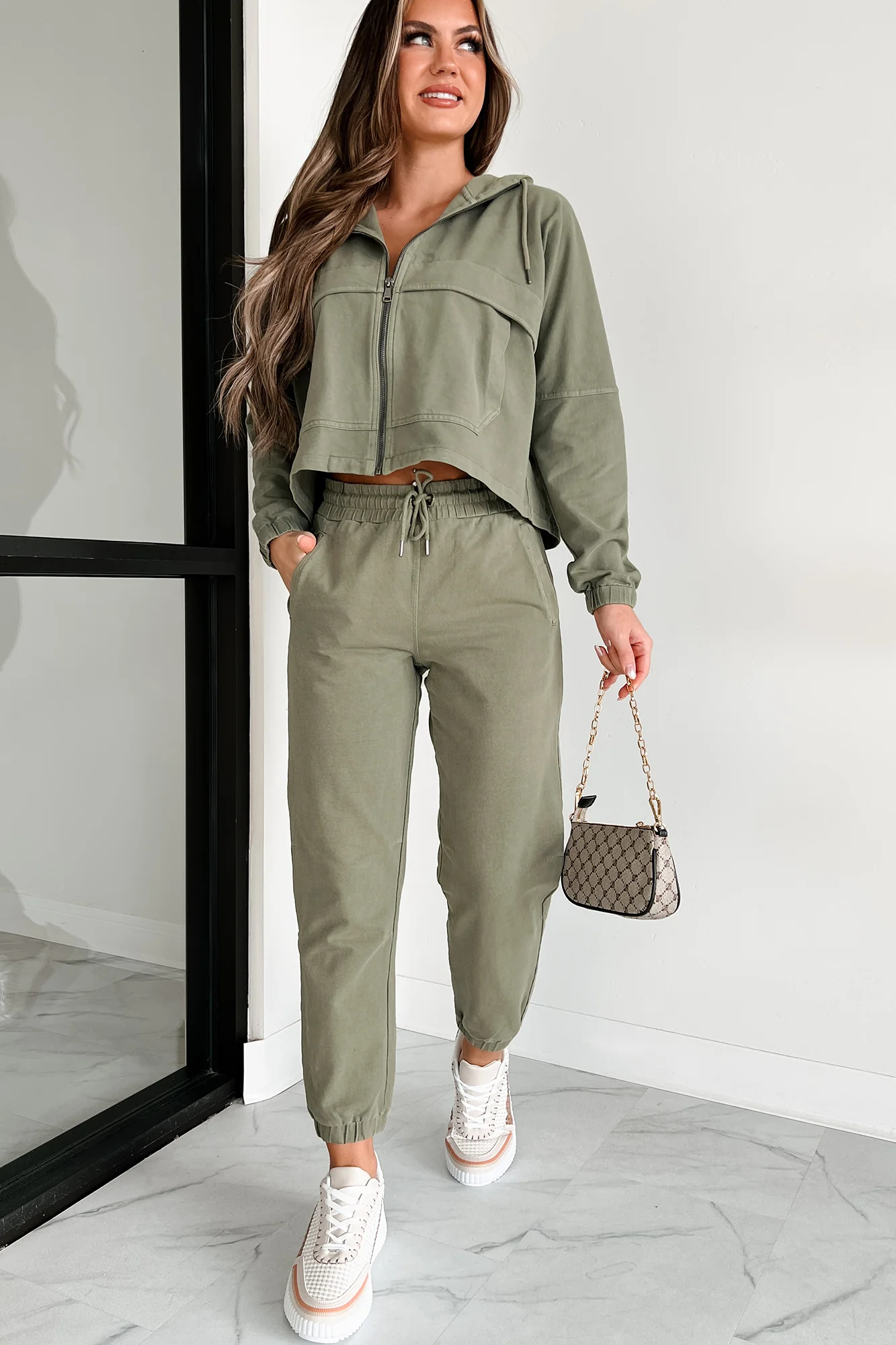 Free & Easy Utility Jacket (Army Green) - Image 5