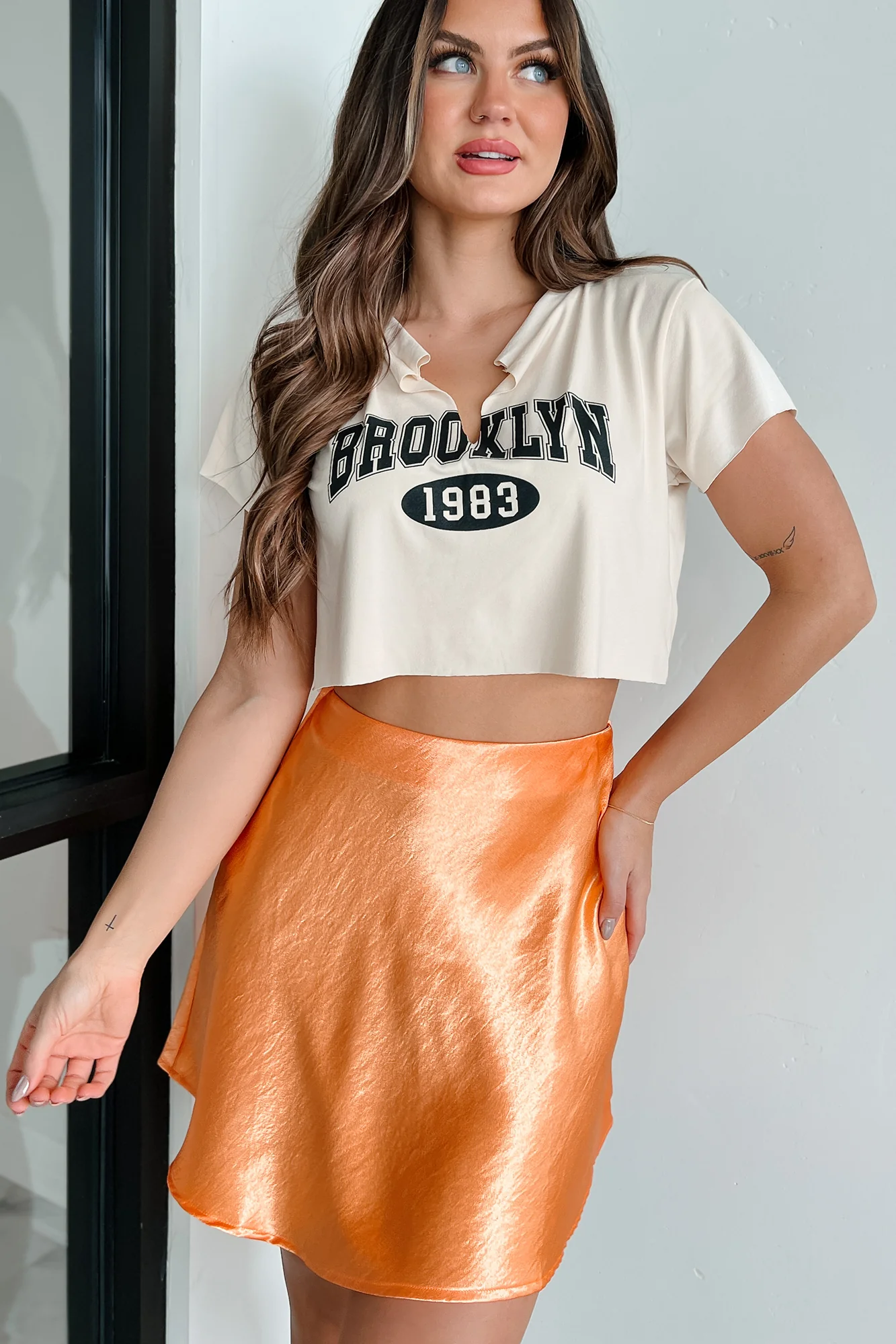 From Brooklyn Graphic Crop Tee (Vanilla) - Image 4