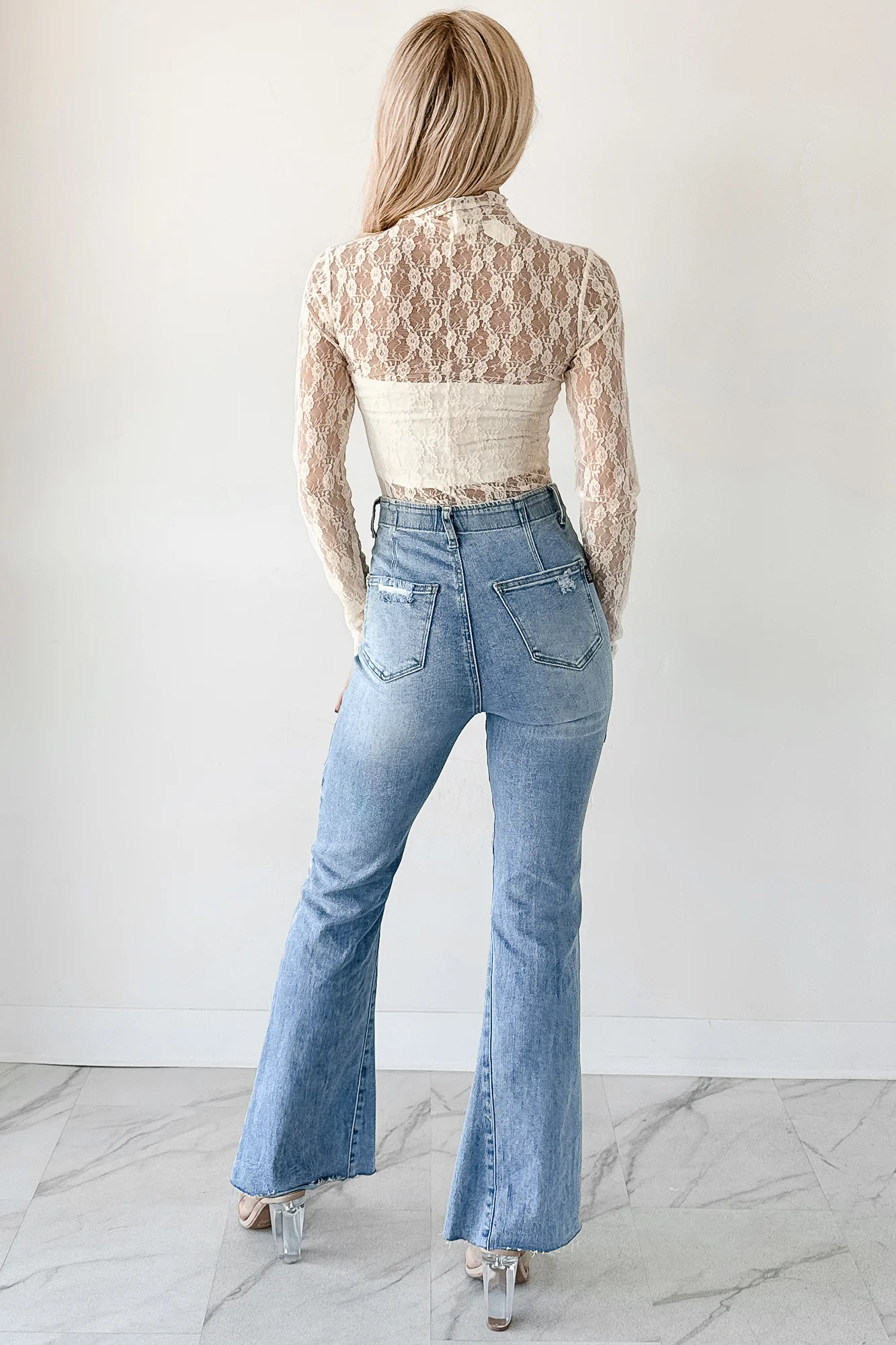 Gentle Spark Floral Lace Long Sleeve (Cream) - Image 8