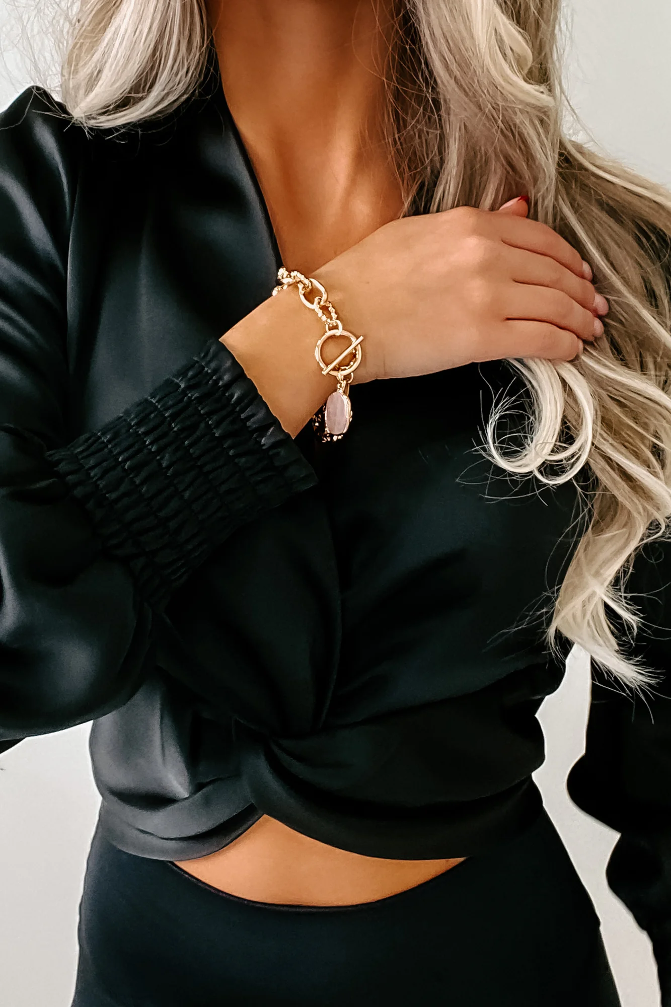 Glimmering Glow Bracelet (Light Pink) - Image 4