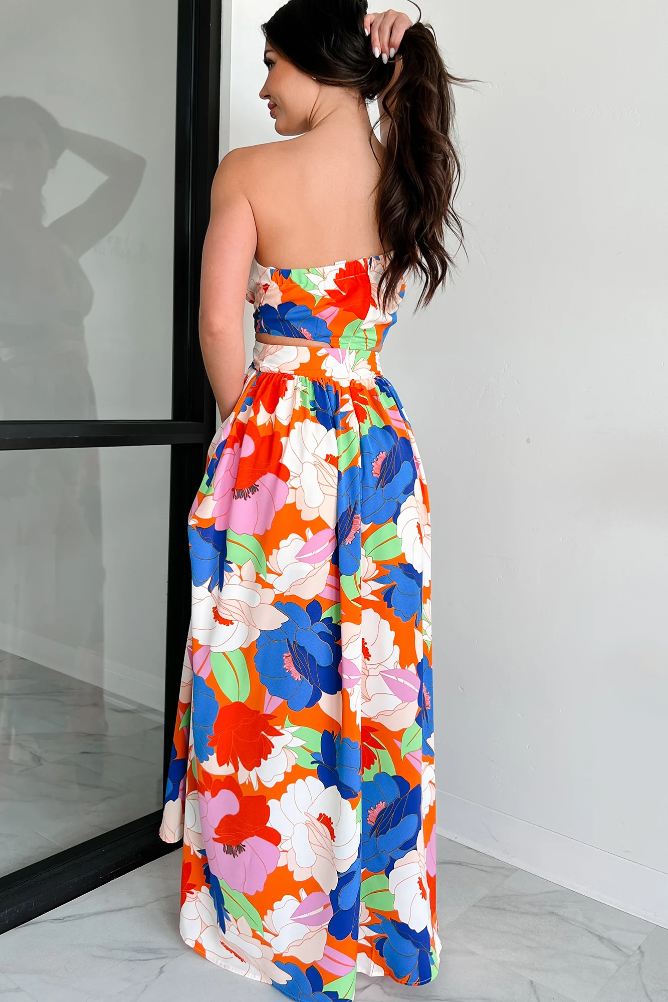 Grow Wild One Shoulder Floral Maxi Dress (Multi) - Image 5