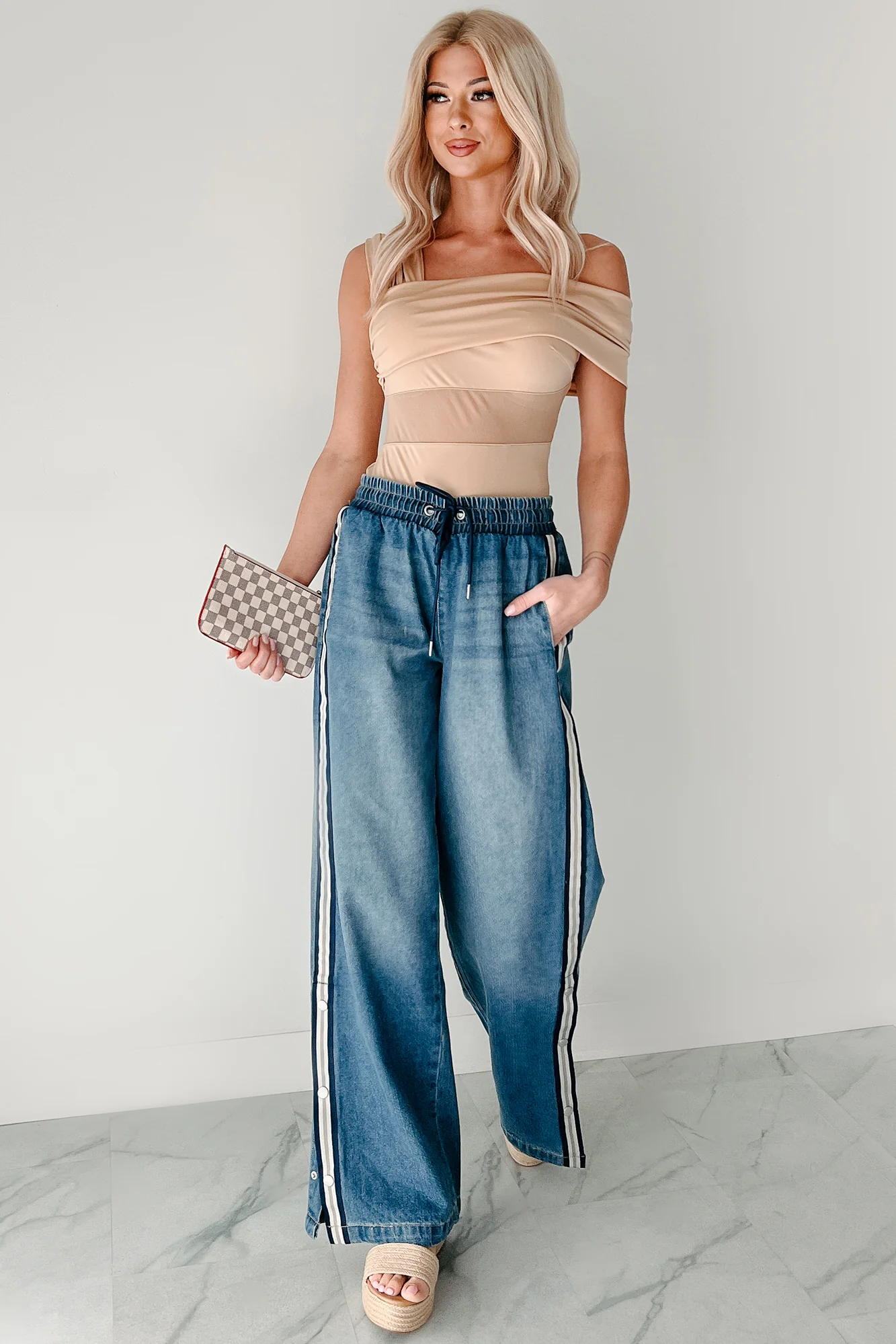 Heartfelt Moments Asymmetric Bodysuit (Nude) - Image 8