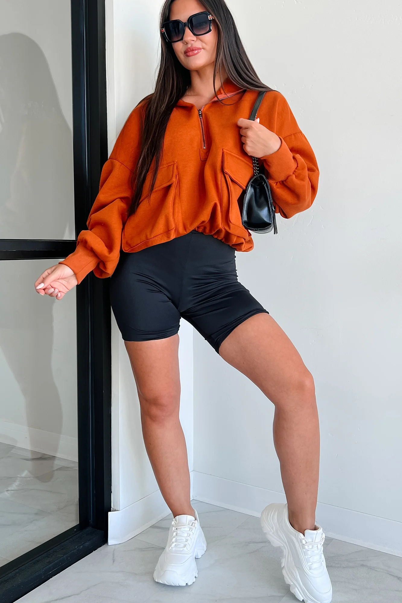 Hustle For The Muscle High Waist Biker Shorts (Black) - Image 24