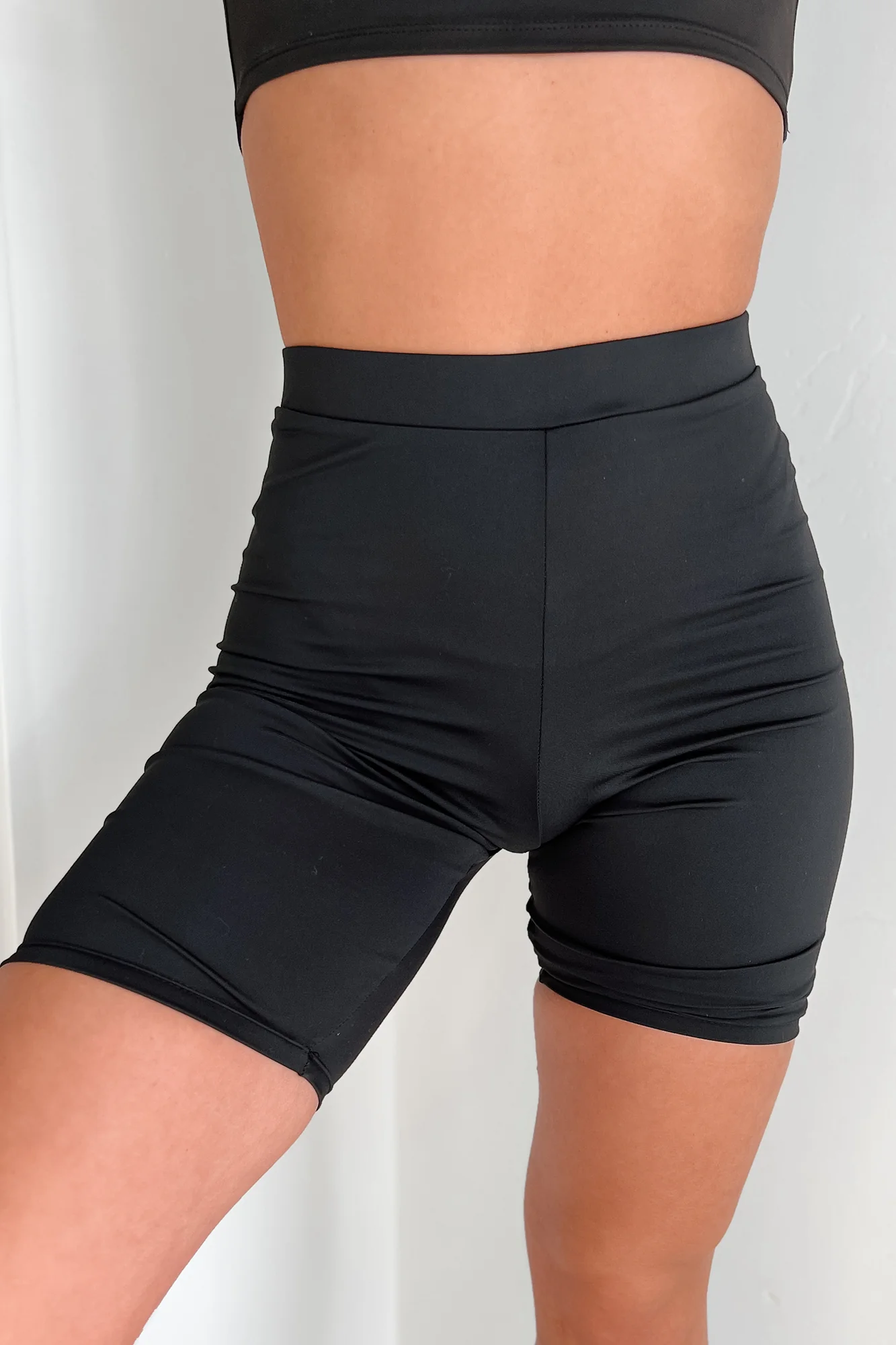 Hustle For The Muscle High Waist Biker Shorts (Black) - Image 6