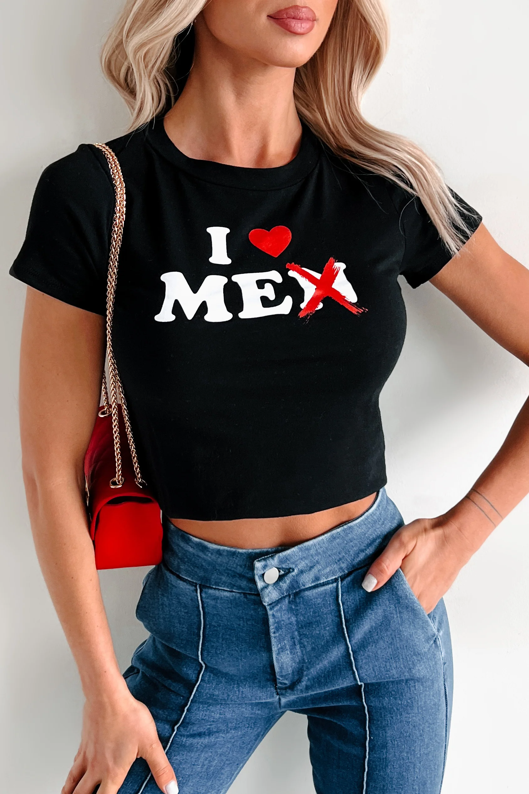 "I Love Me" Graphic Tee (Black) - Image 2