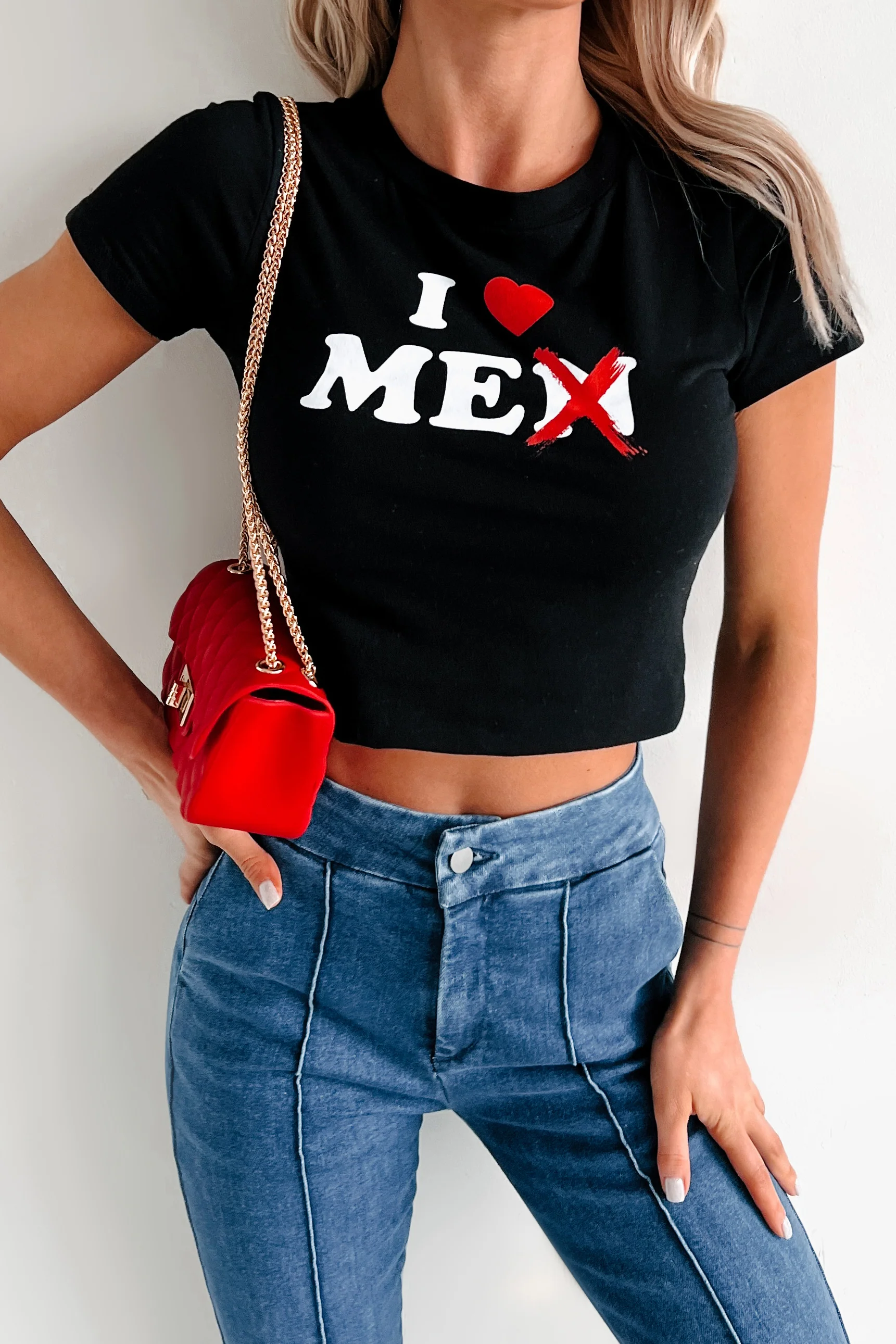 "I Love Me" Graphic Tee (Black) - Image 3