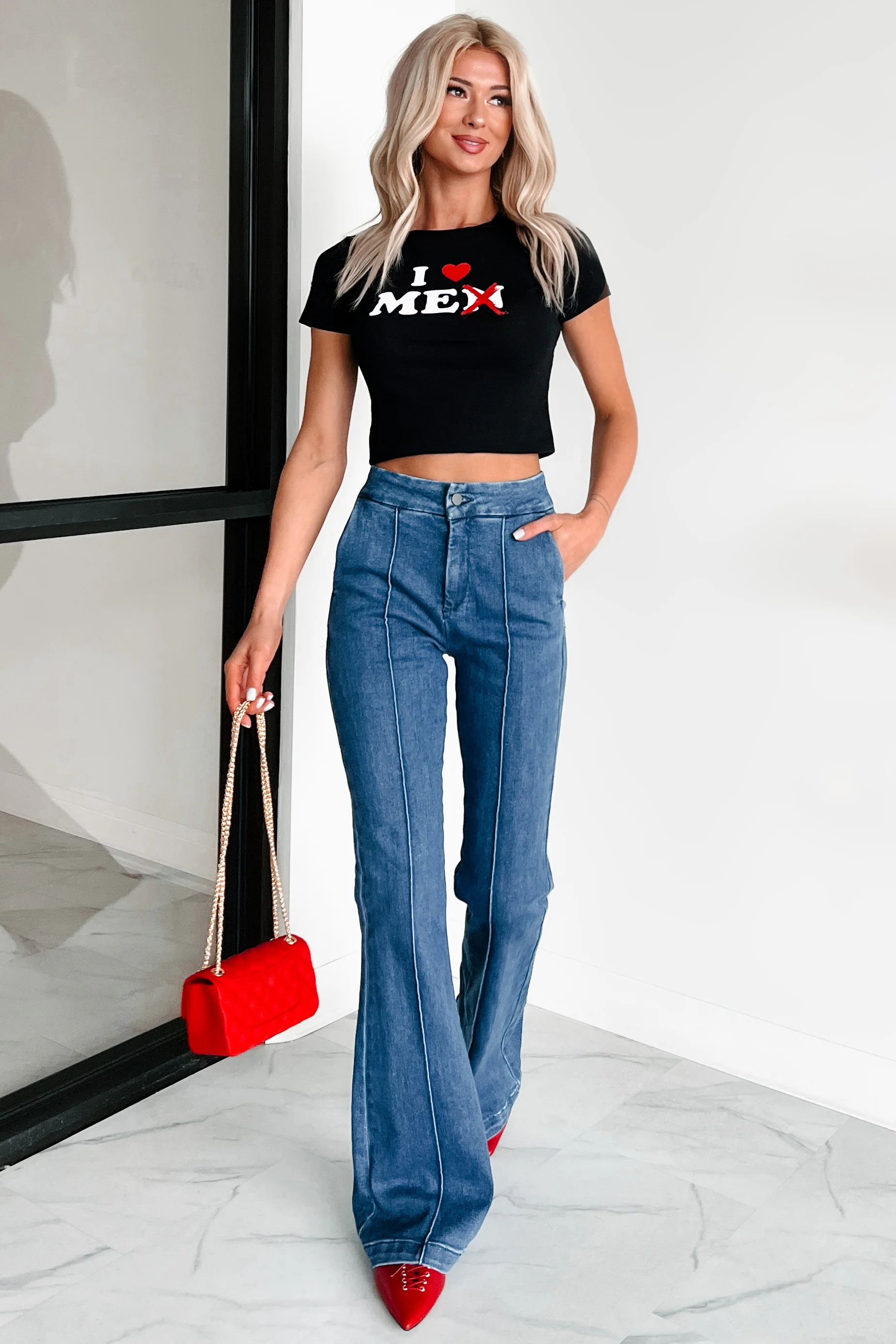"I Love Me" Graphic Tee (Black) - Image 7