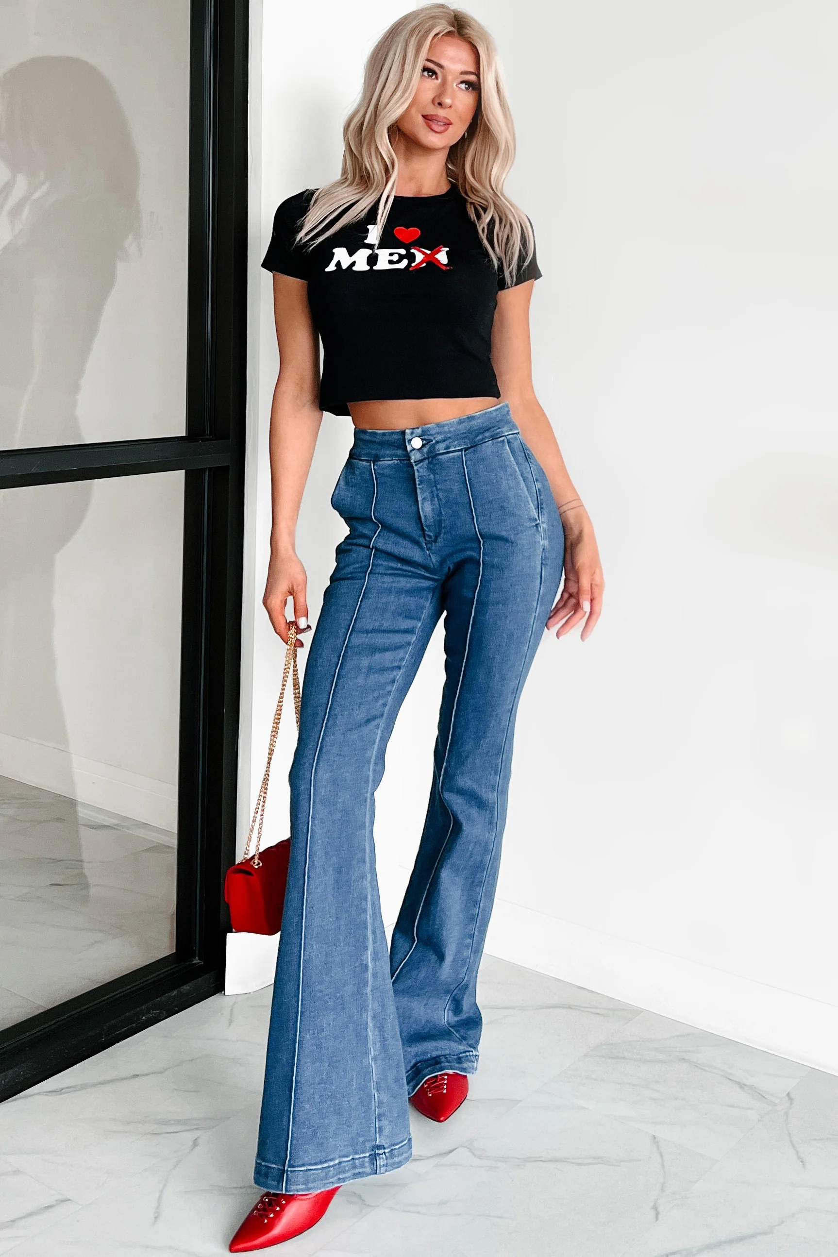 "I Love Me" Graphic Tee (Black) - Image 8