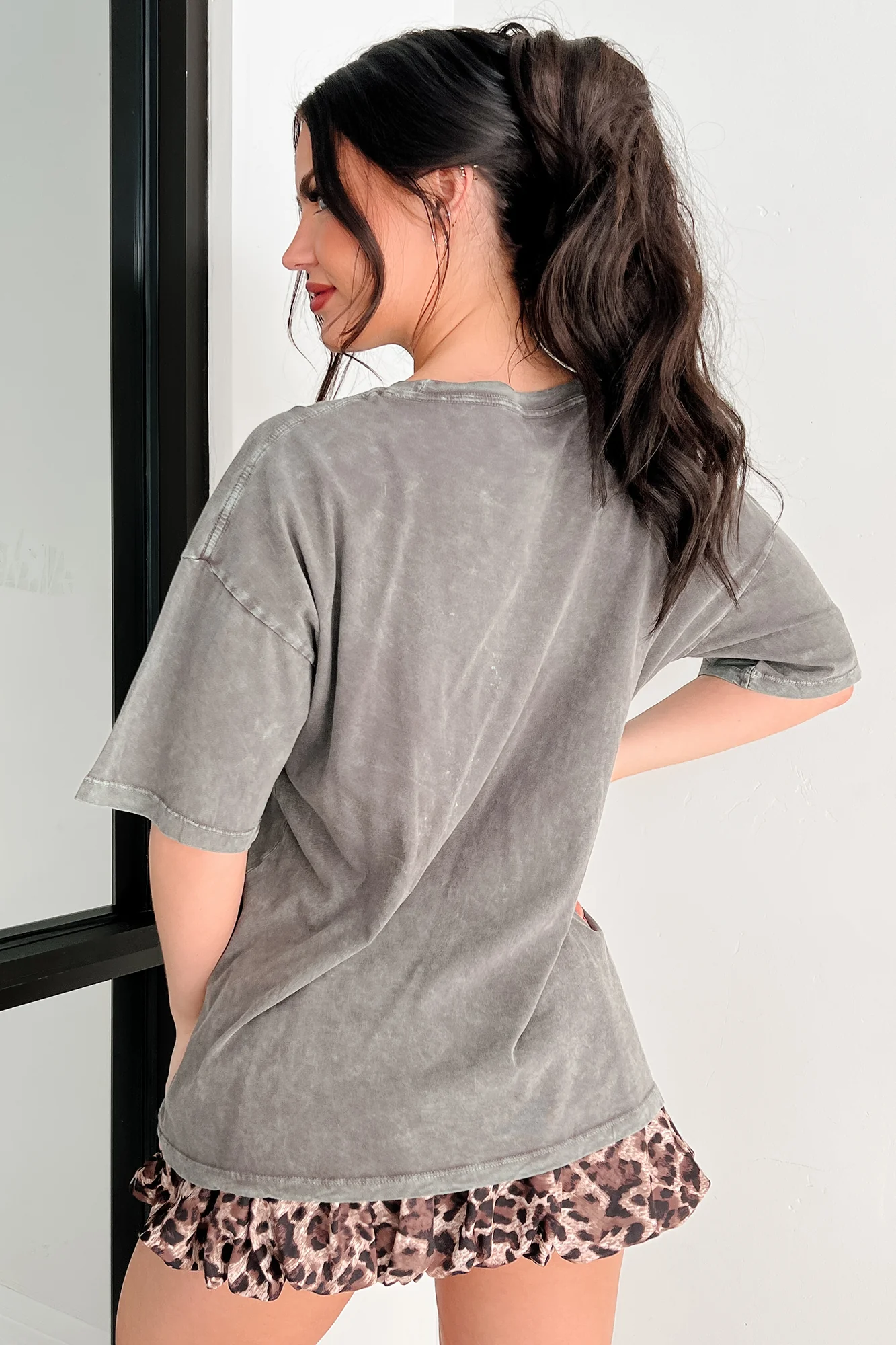 "Inspire Love" Tiger Graphic T-Shirt (Iron) - Image 4