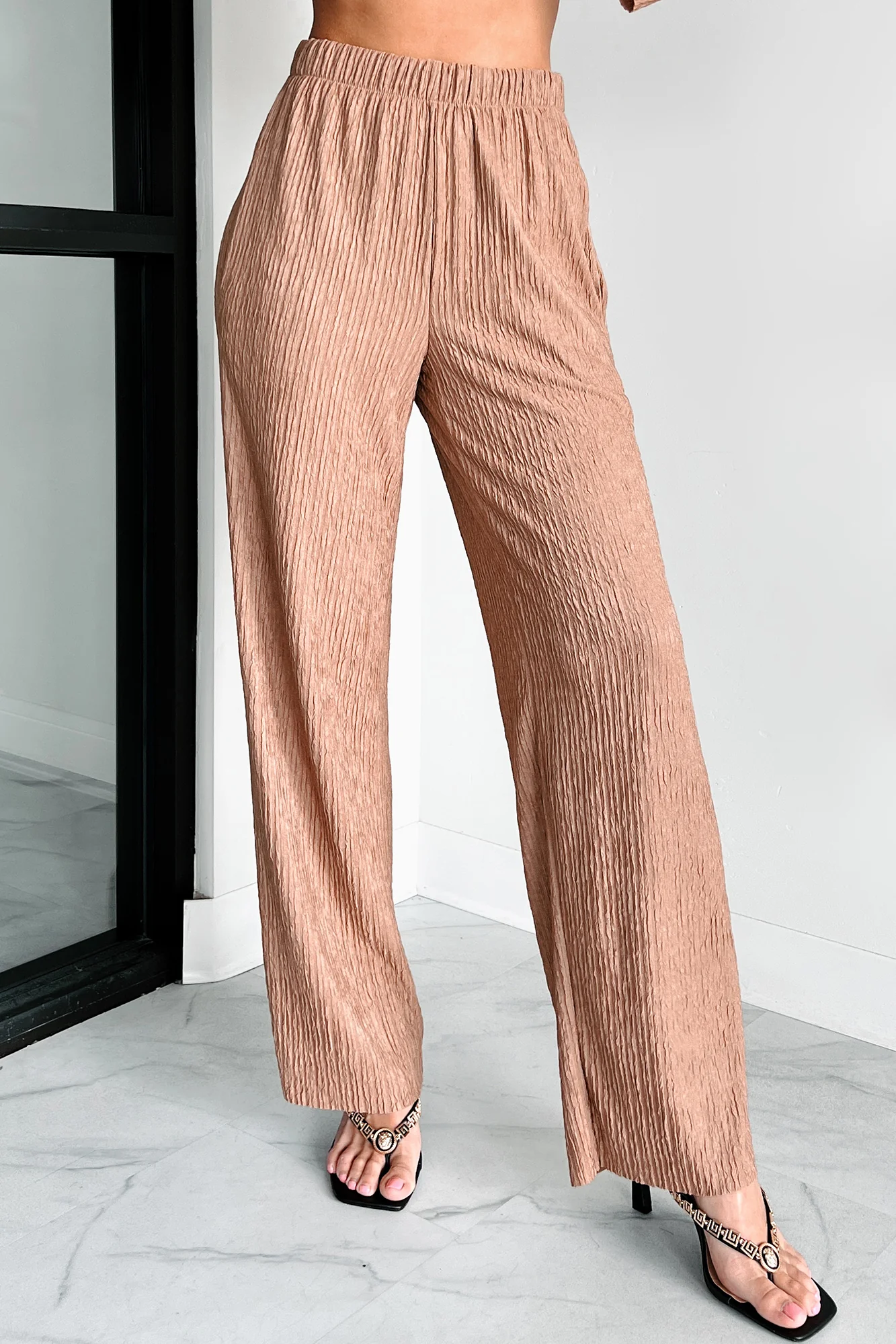 Interesting Scenarios Textured Wide Leg Pants (Coco) - Image 6