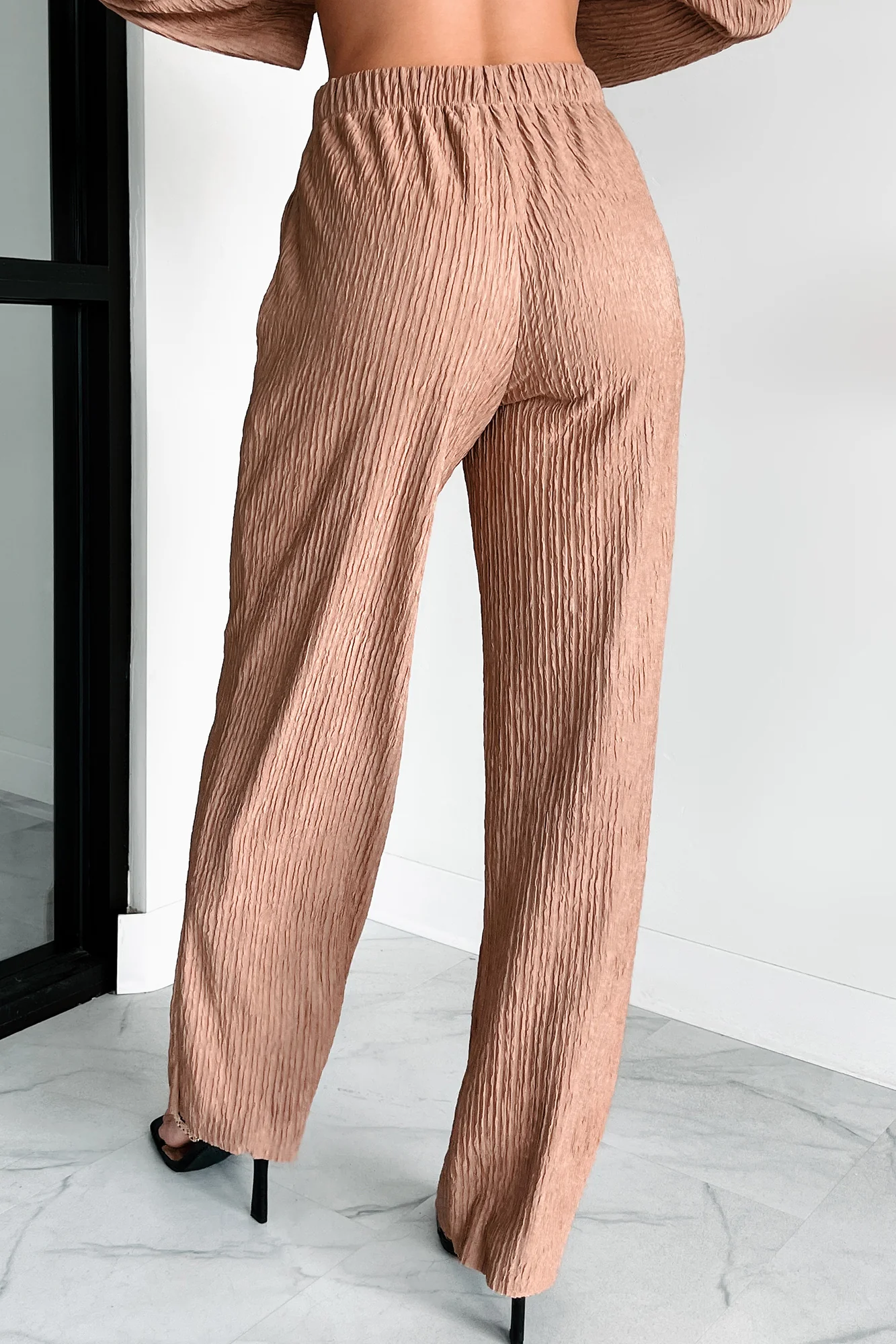 Interesting Scenarios Textured Wide Leg Pants (Coco) - Image 8