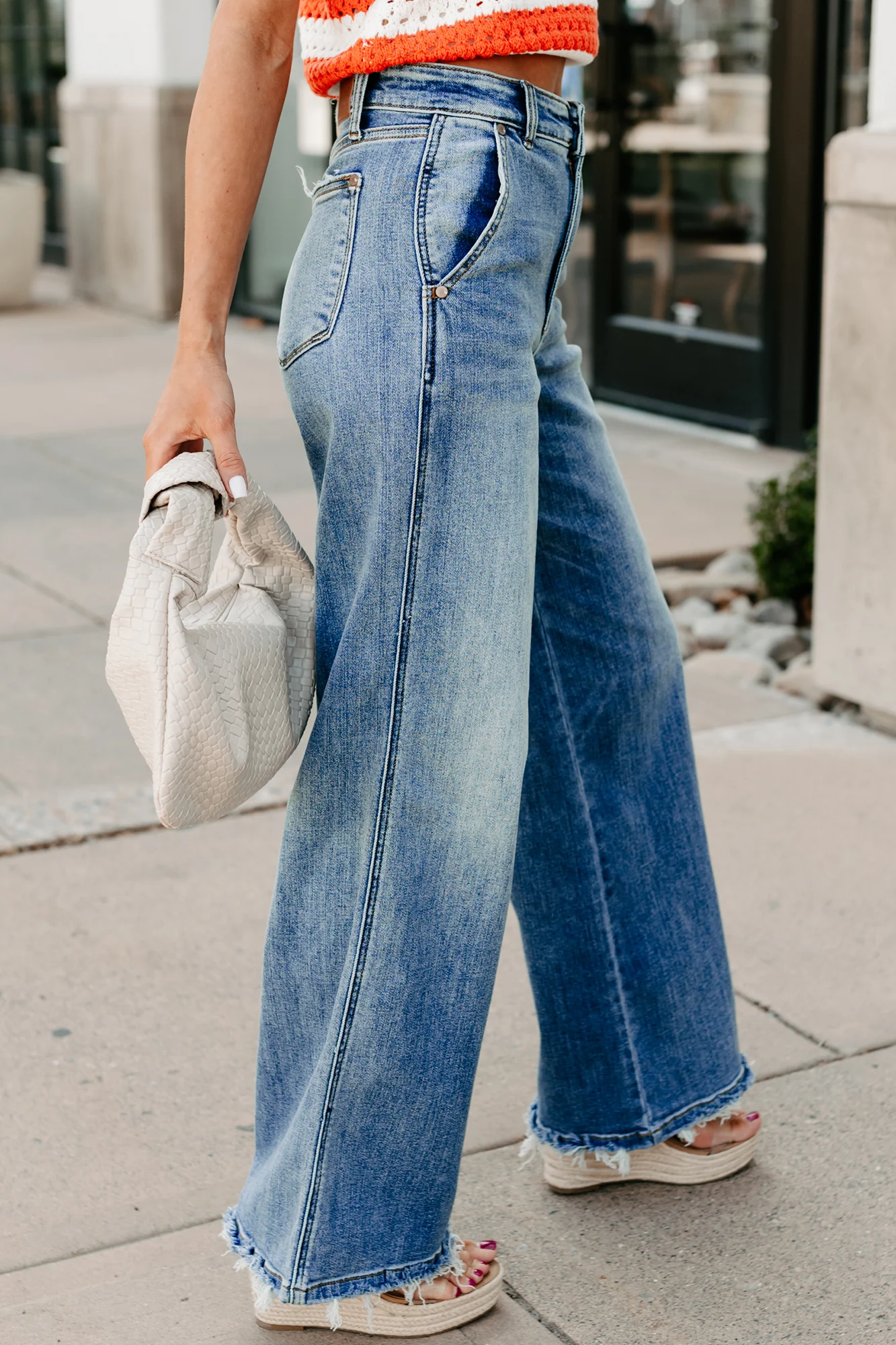 Jack High Rise Wide Leg Judy Blue Jeans (Medium) - Image 10
