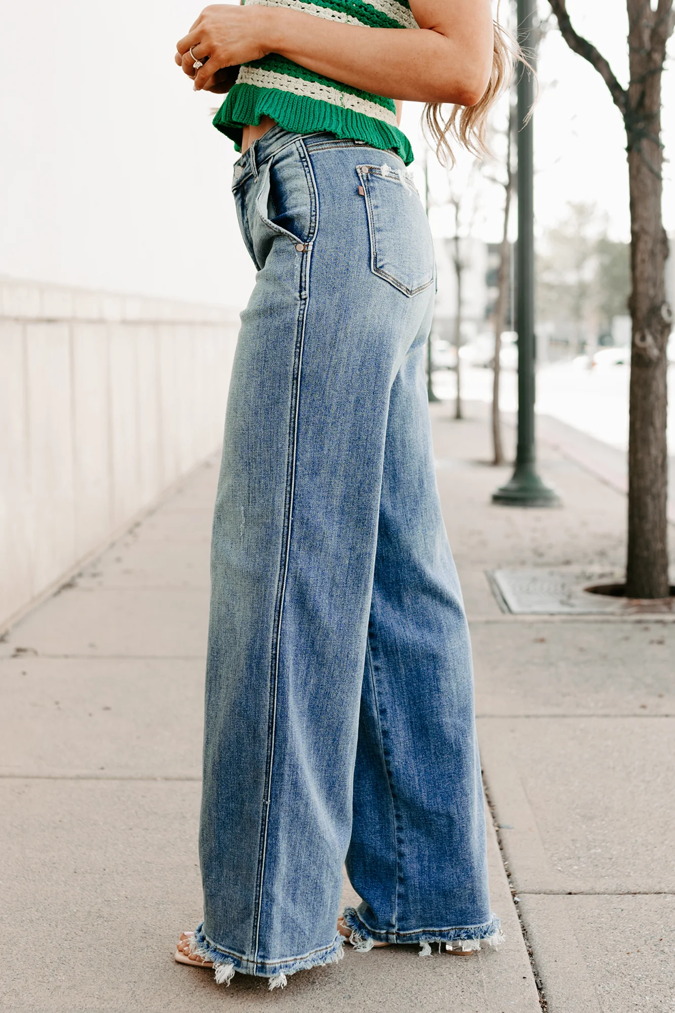 Jack High Rise Wide Leg Judy Blue Jeans (Medium) - Image 8