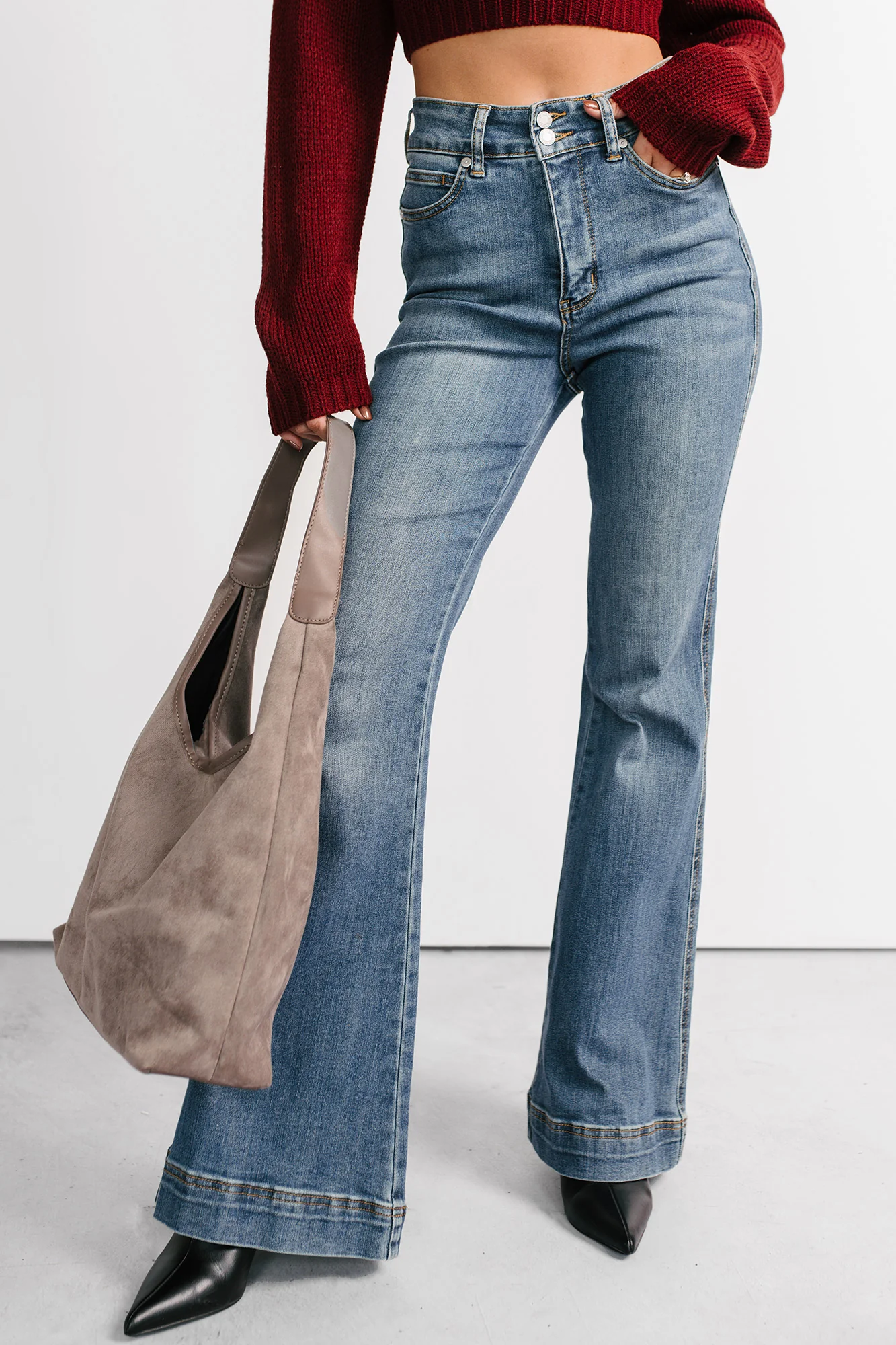 Jensen High Rise Flare Judy Blue Jeans (Medium) - Image 3