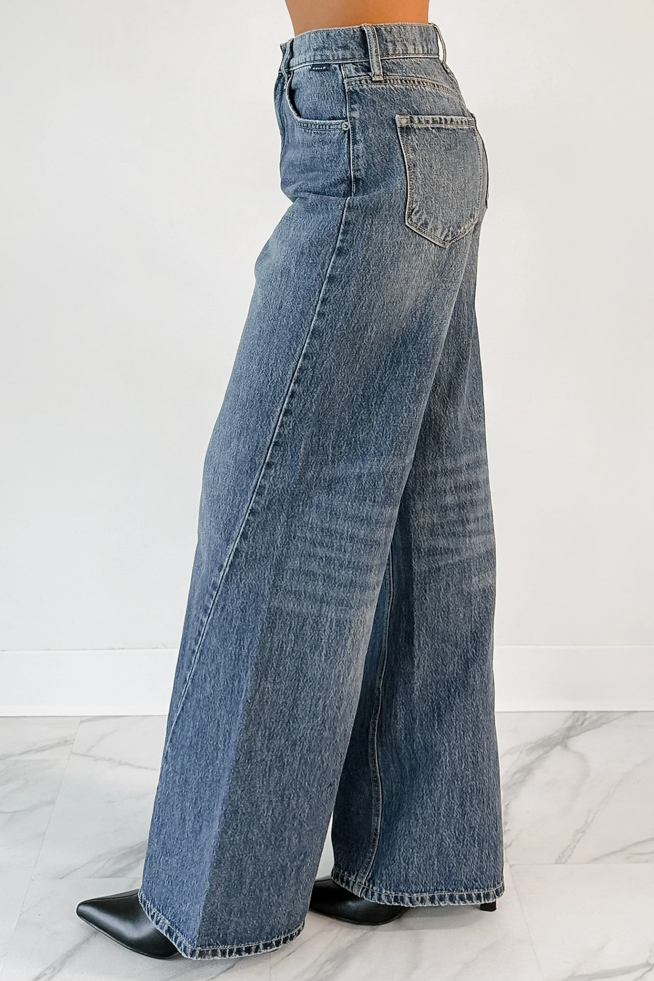 Jianna High Rise Wide Leg Cello Jeans (Medium) - Image 4