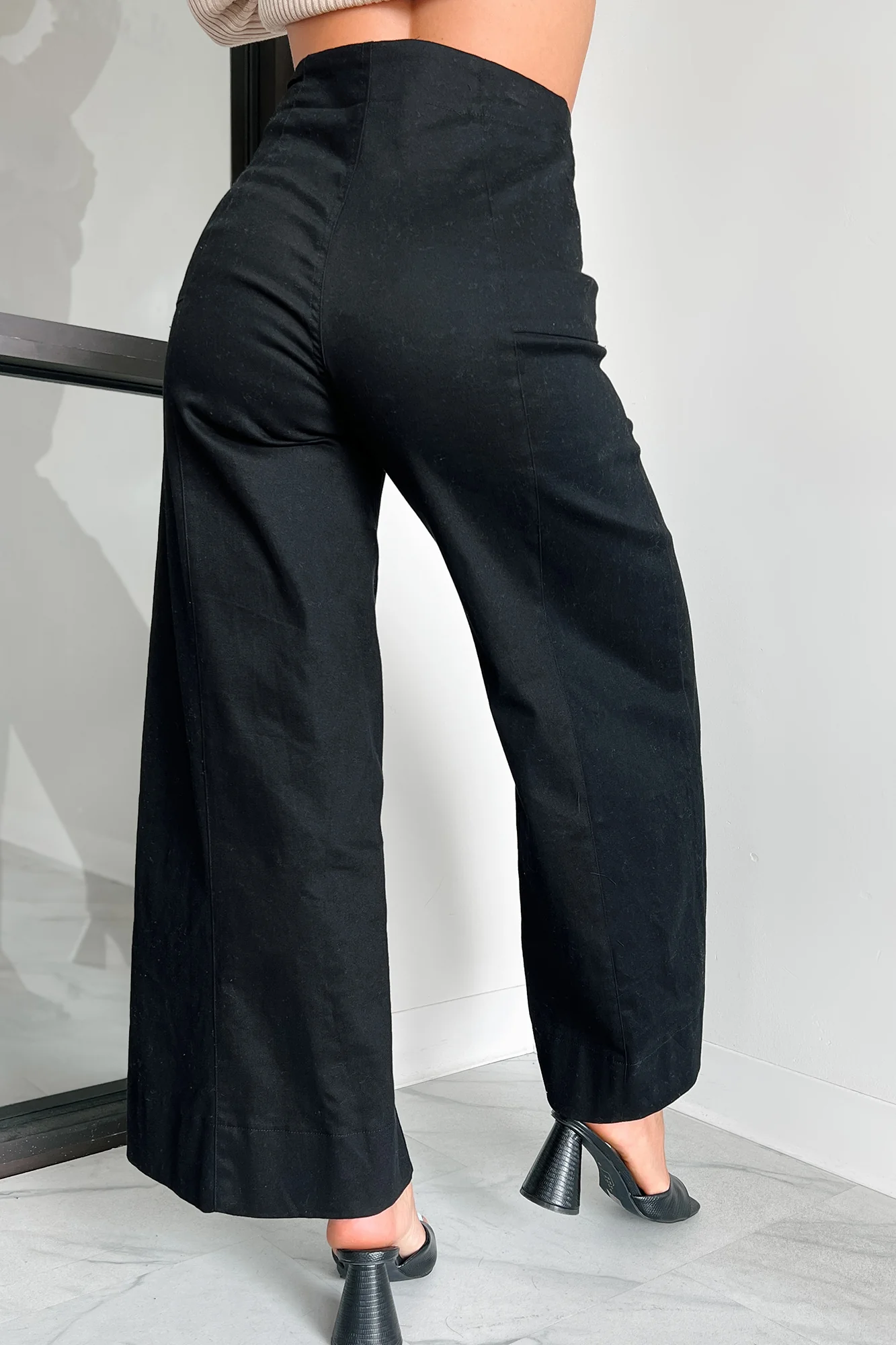 Just The Truth Wide Leg Pants (Black) - Image 7