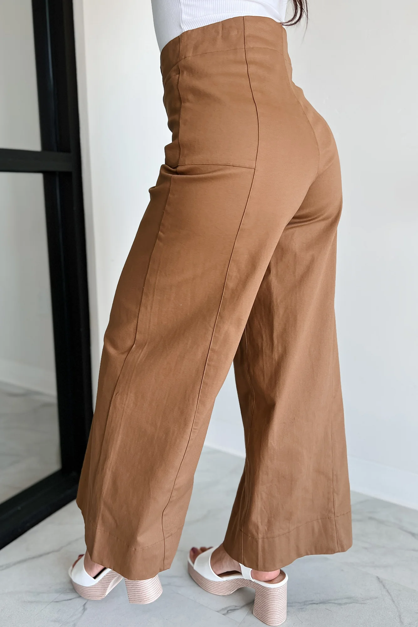 Just The Truth Wide Leg Pants (Camel) - Image 4