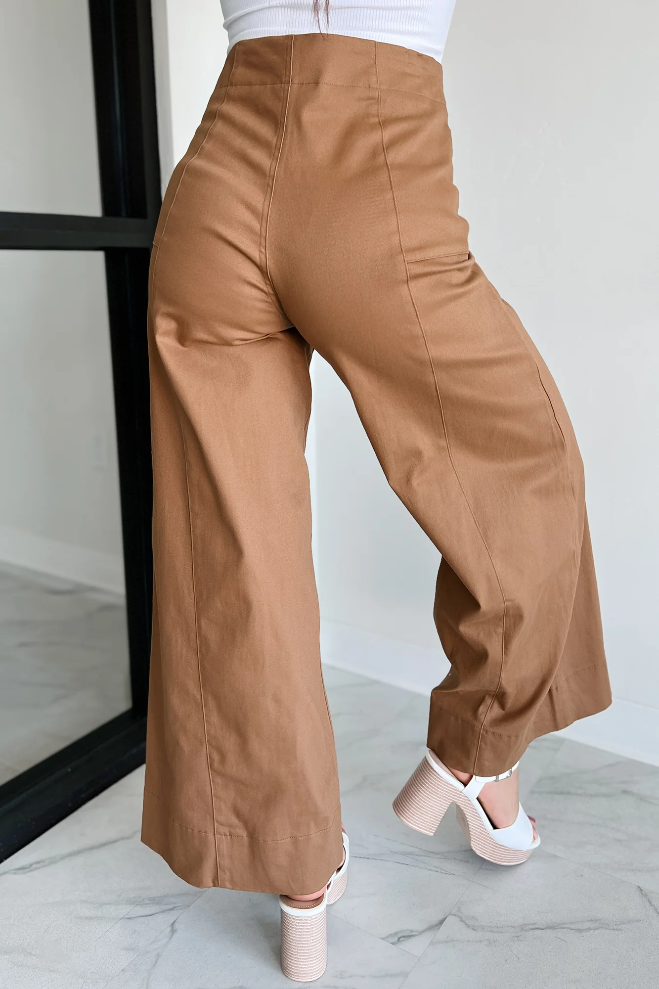 Just The Truth Wide Leg Pants (Camel) - Image 5