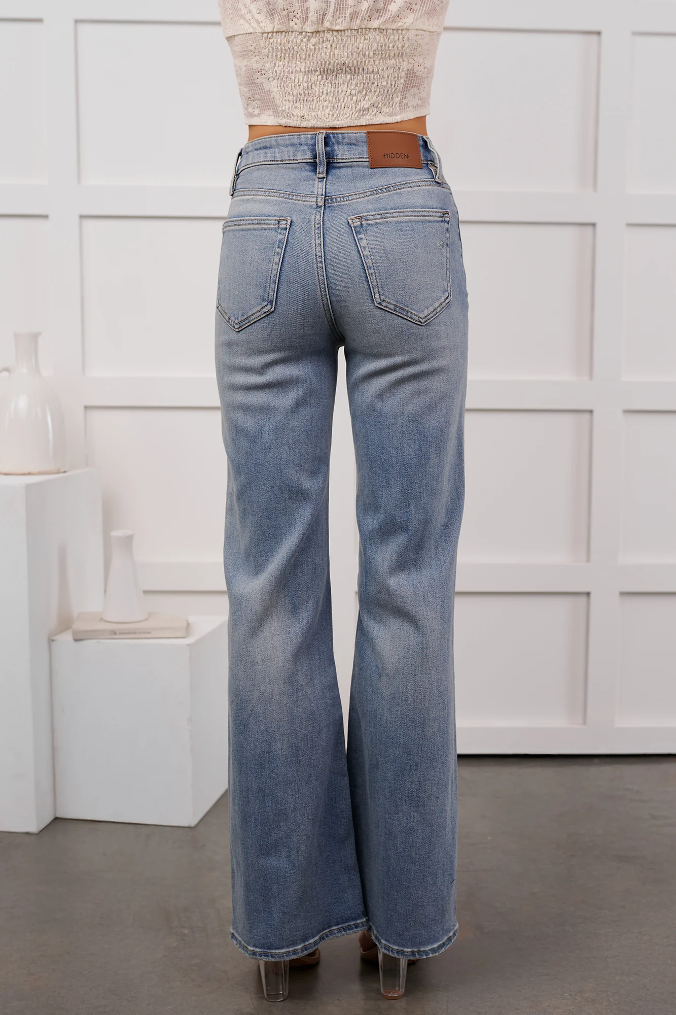 Kamryn Wide Leg Hidden Jeans (Medium Vintage) - Image 10