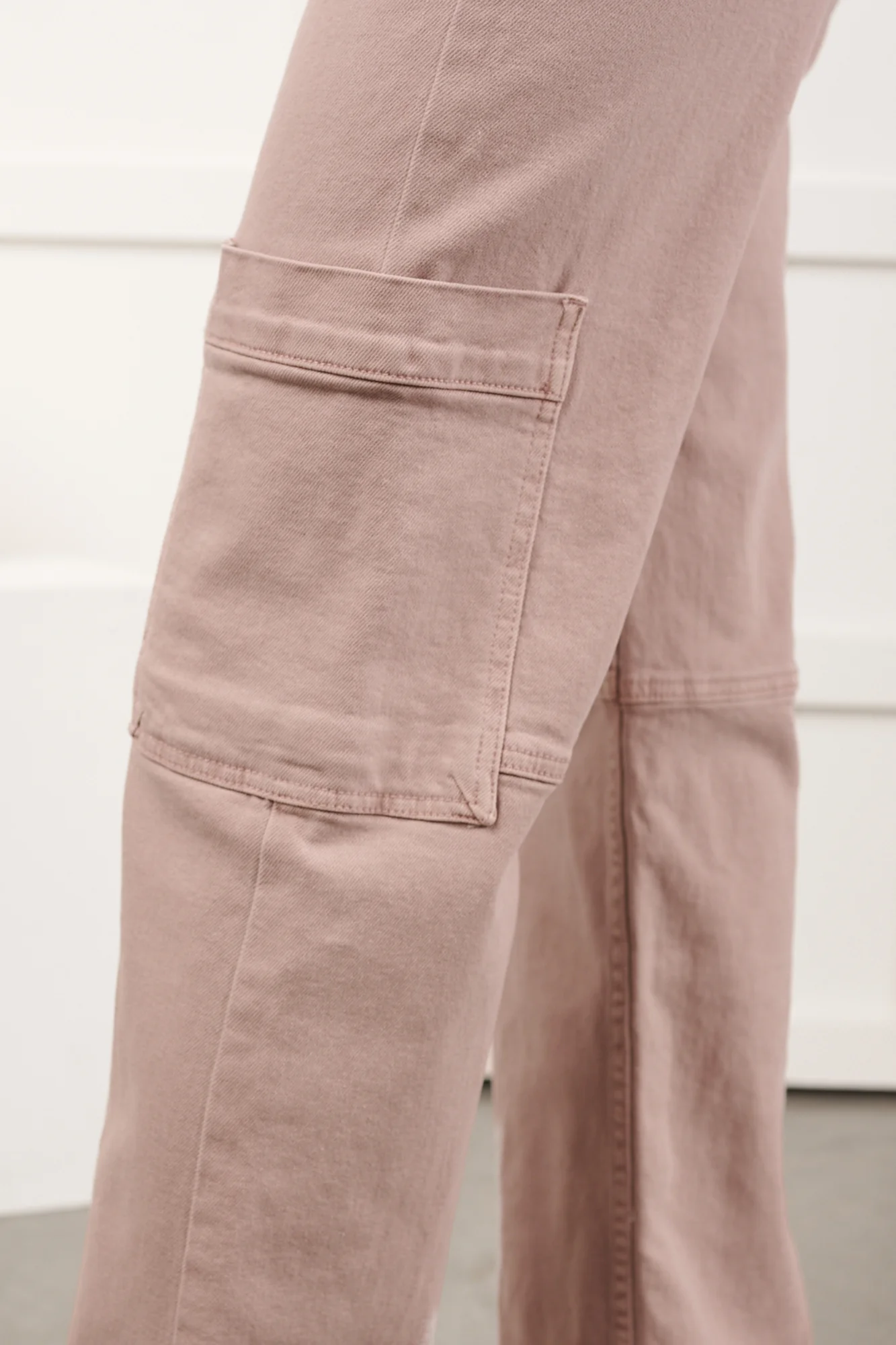 Kayden Mid Rise KanCan Cargo Jeans (Pink) - Image 5