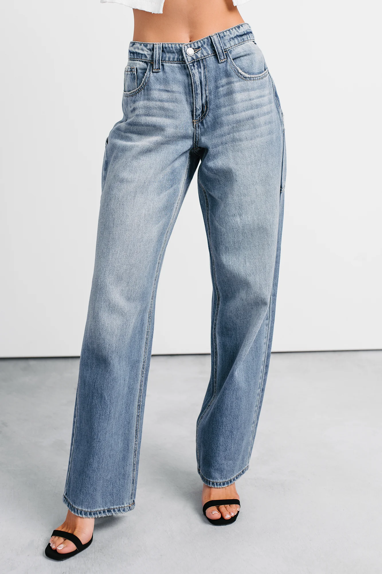 Kella Mid Rise Baggy Cello Jeans (Medium) - Image 5
