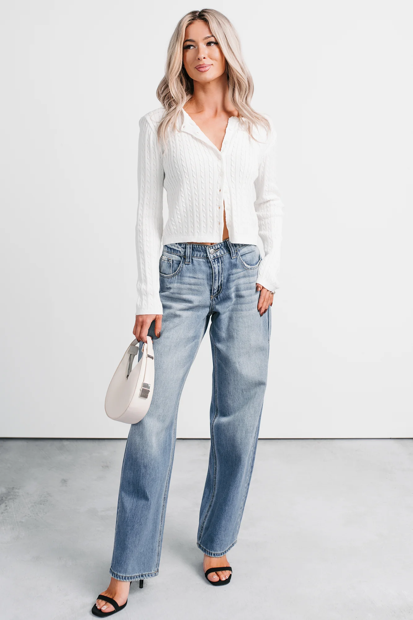 Kella Mid Rise Baggy Cello Jeans (Medium) - Image 6