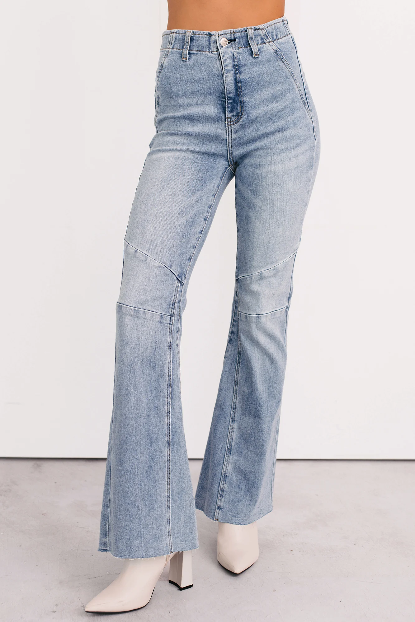 Keller Tummy Control Flare Saige Denim Jeans (Light) - Image 6