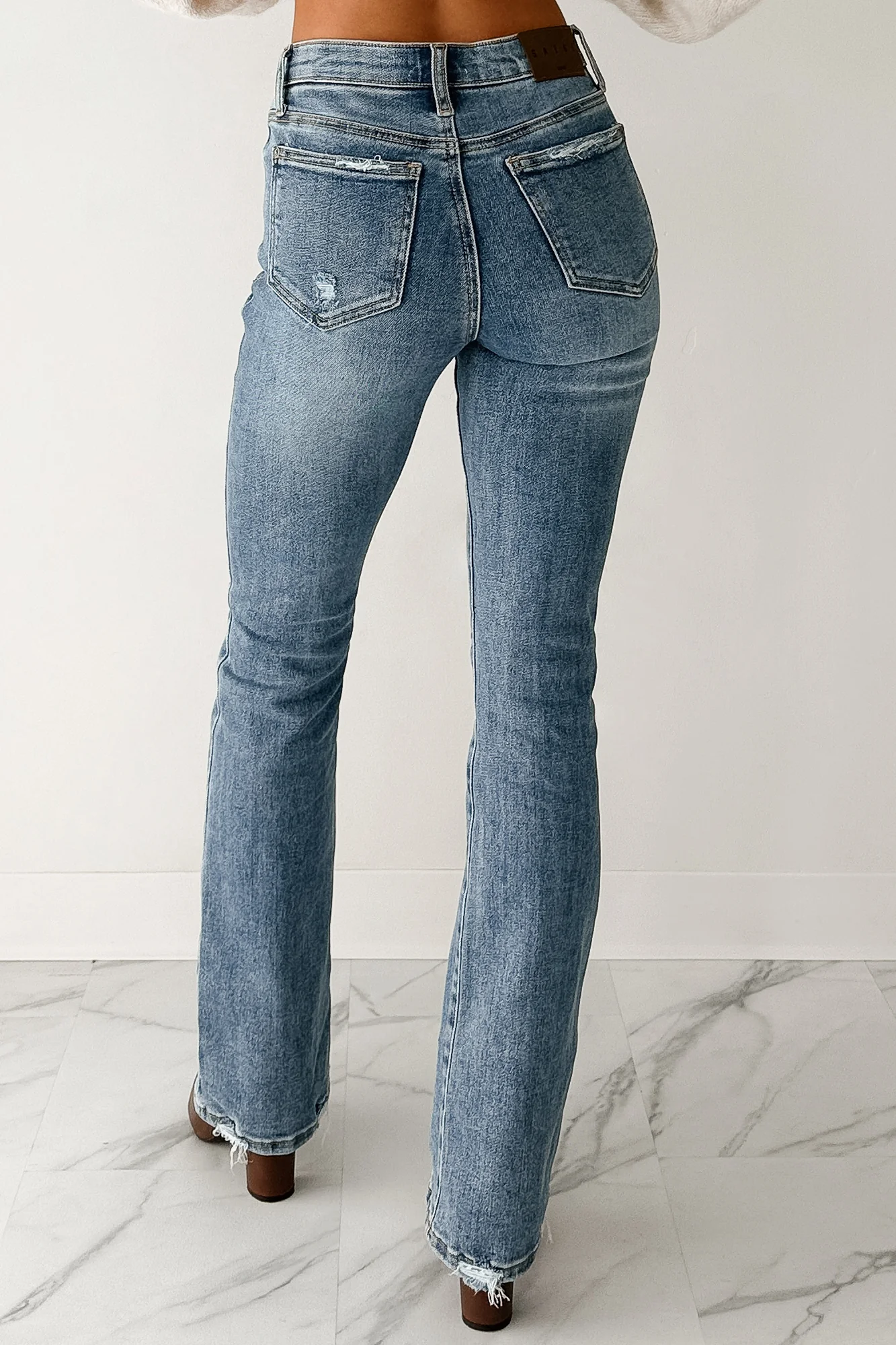 Lara Saige Denim Tummy Control Slim Bootcut Jeans (Medium) - Image 4