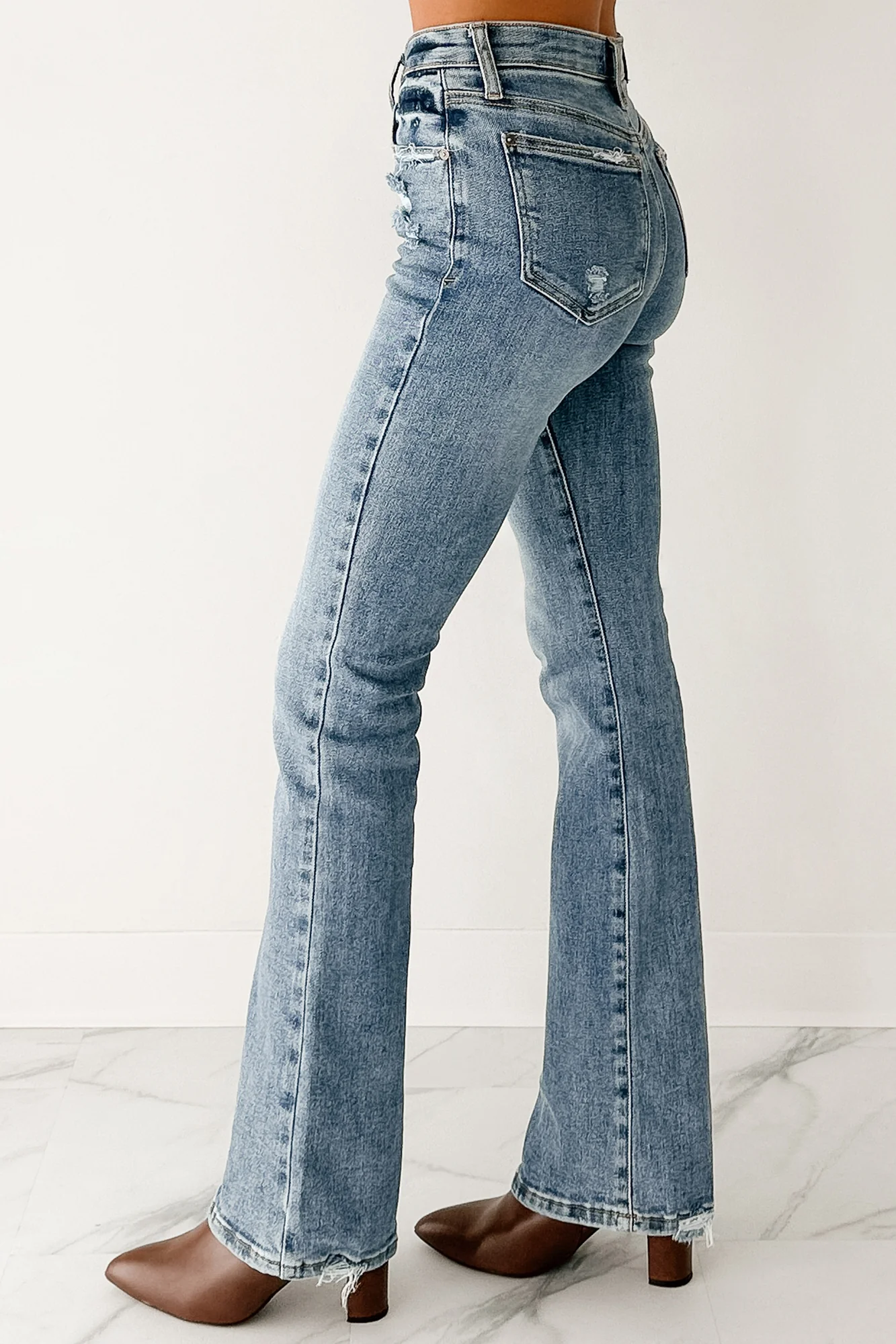 Lara Saige Denim Tummy Control Slim Bootcut Jeans (Medium) - Image 5