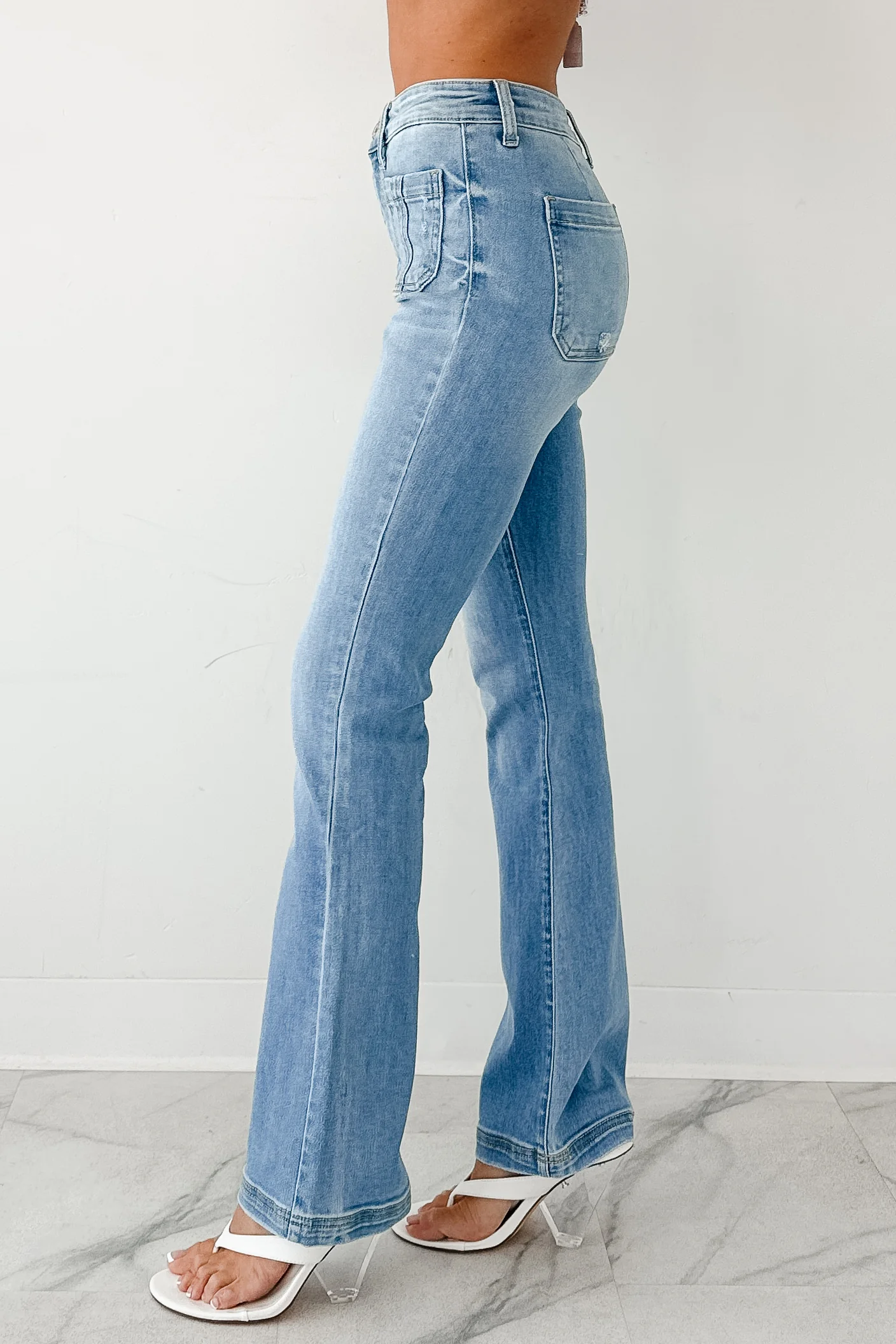 Leander High Rise Bootcut Kancan Jeans (Medium) - Image 4