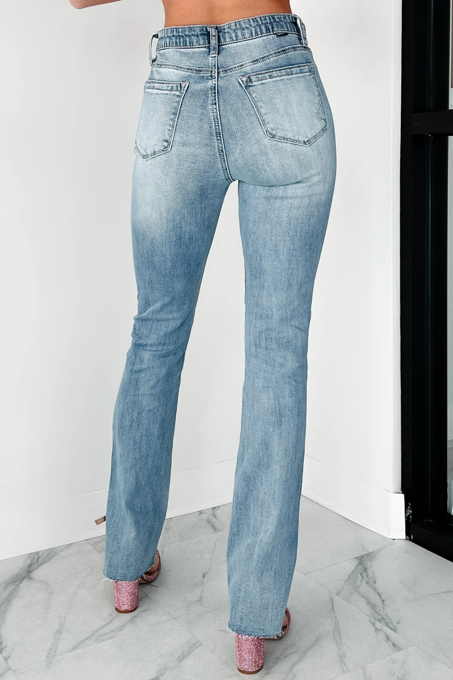 Lee Special A High Rise Tummy Control Side Slit Bootcut Jeans (Medium) - Image 7