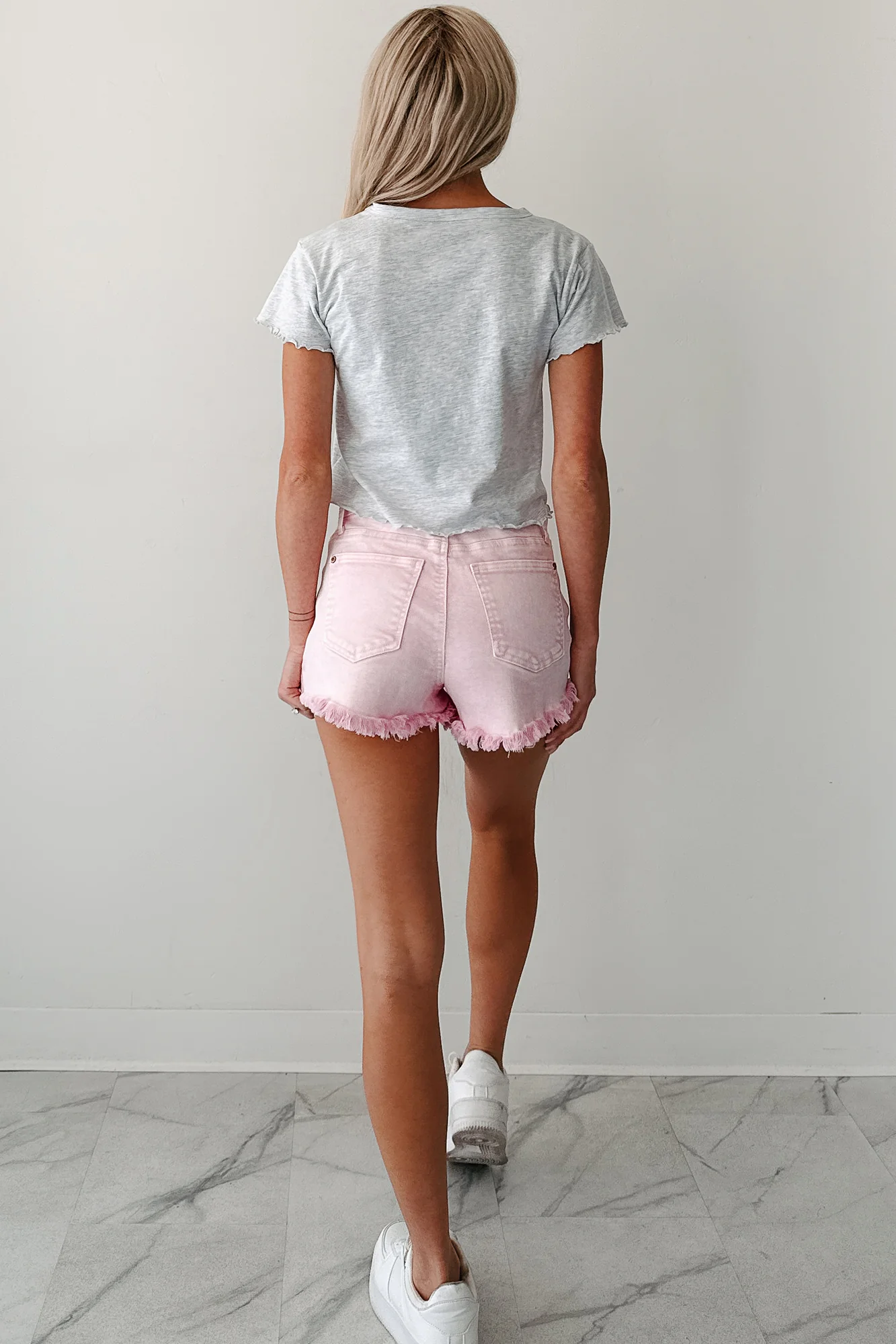 Letters From Paris Graphic Baby Tee (Heather Grey) - Image 5