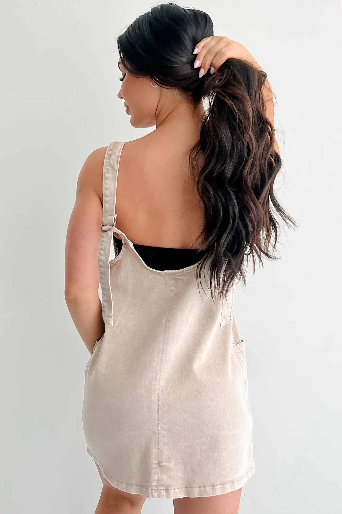 Living Steady Denim Overall Dress (Ash Mocha) - Image 3