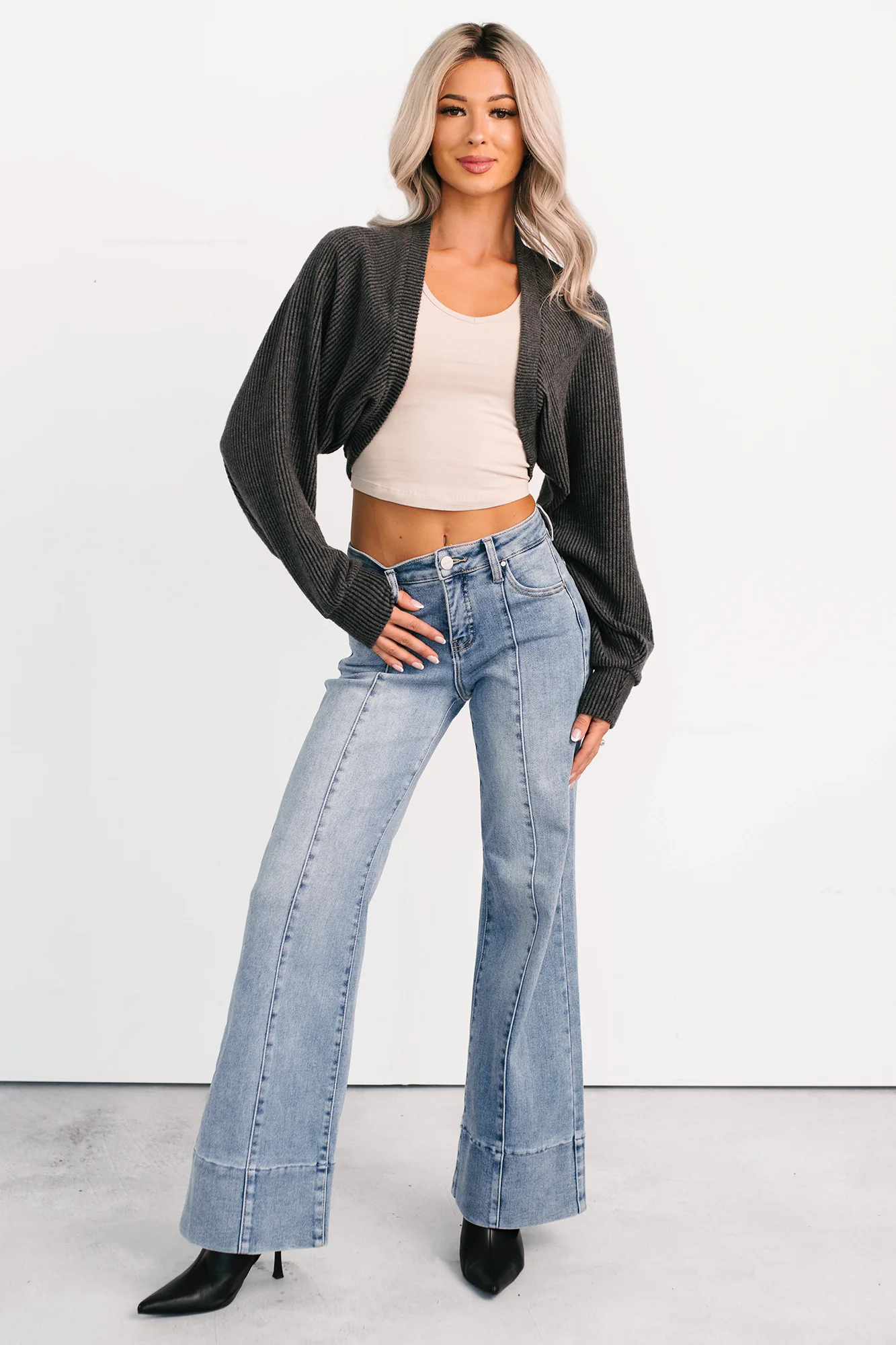 Mariana Flared Tummy Control Risen Jeans (Medium) - Image 2