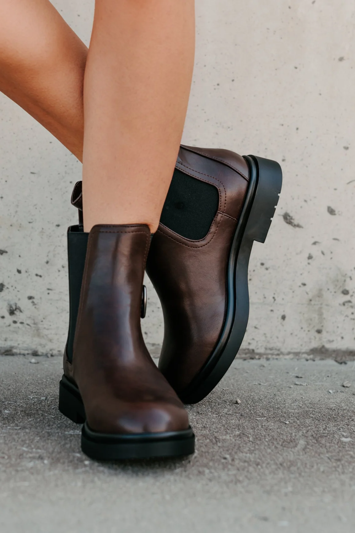 Me After You Platform Round Toe Booties (Brown) - Image 2