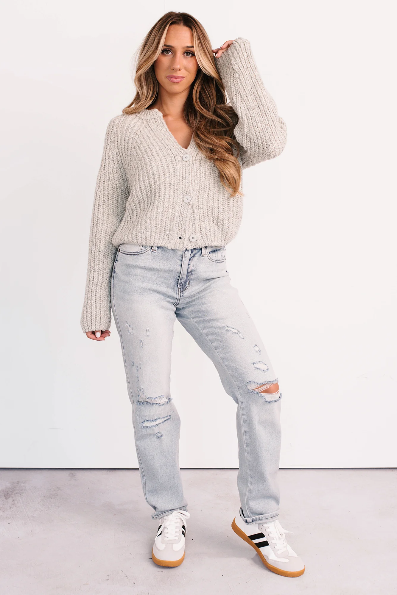 Meadow Mid Rise Judy Blue Boyfriend Jeans (Light) - Image 7