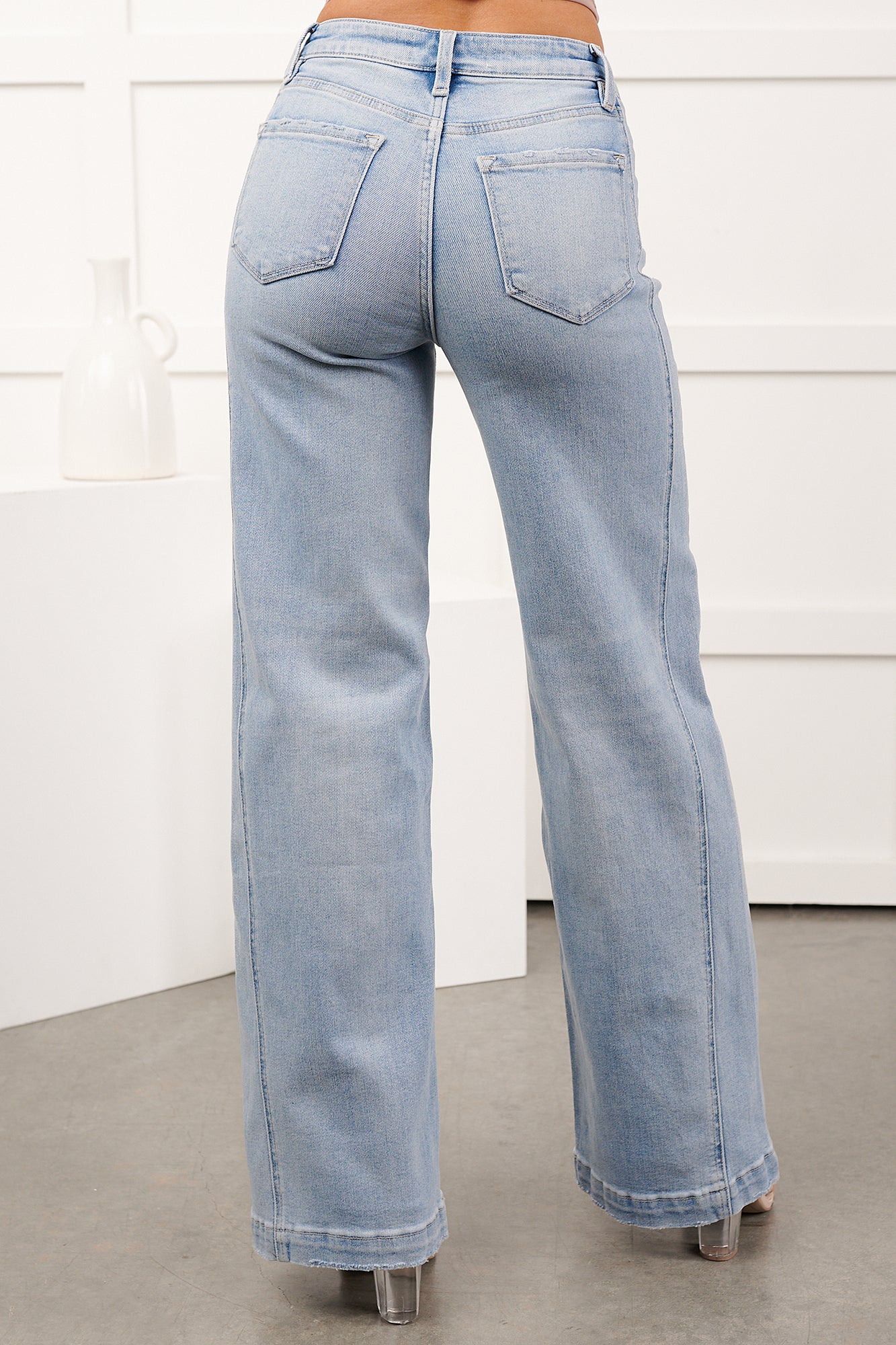 Mikel High Rise Wide Leg Vervet Jeans (Great Rapids) - Image 5