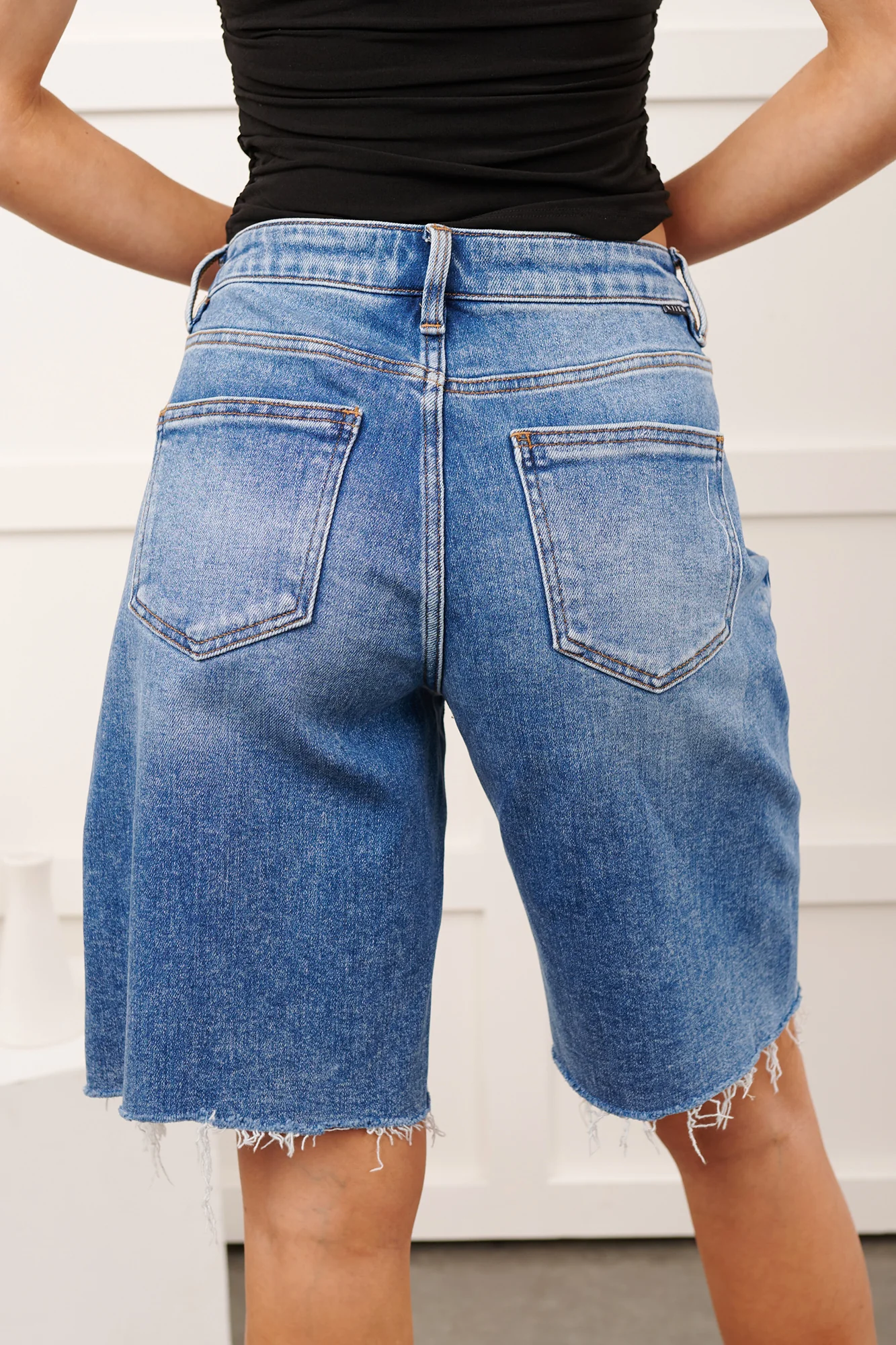Mikko High Rise Tummy Control Risen Bermuda Shorts (Medium) - Image 7