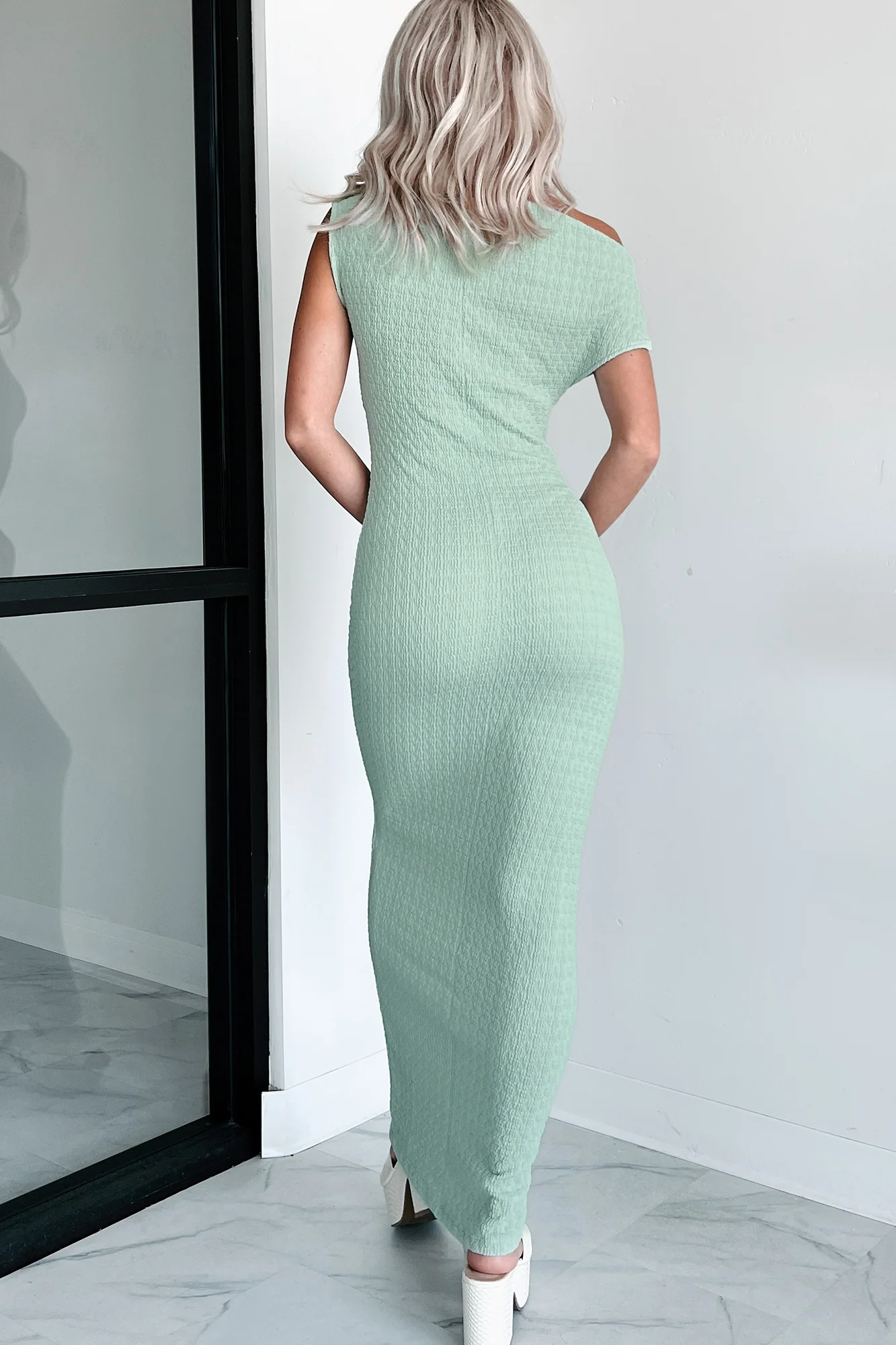 Mindful Muse Smocked Maxi Dress (Sage) - Image 3